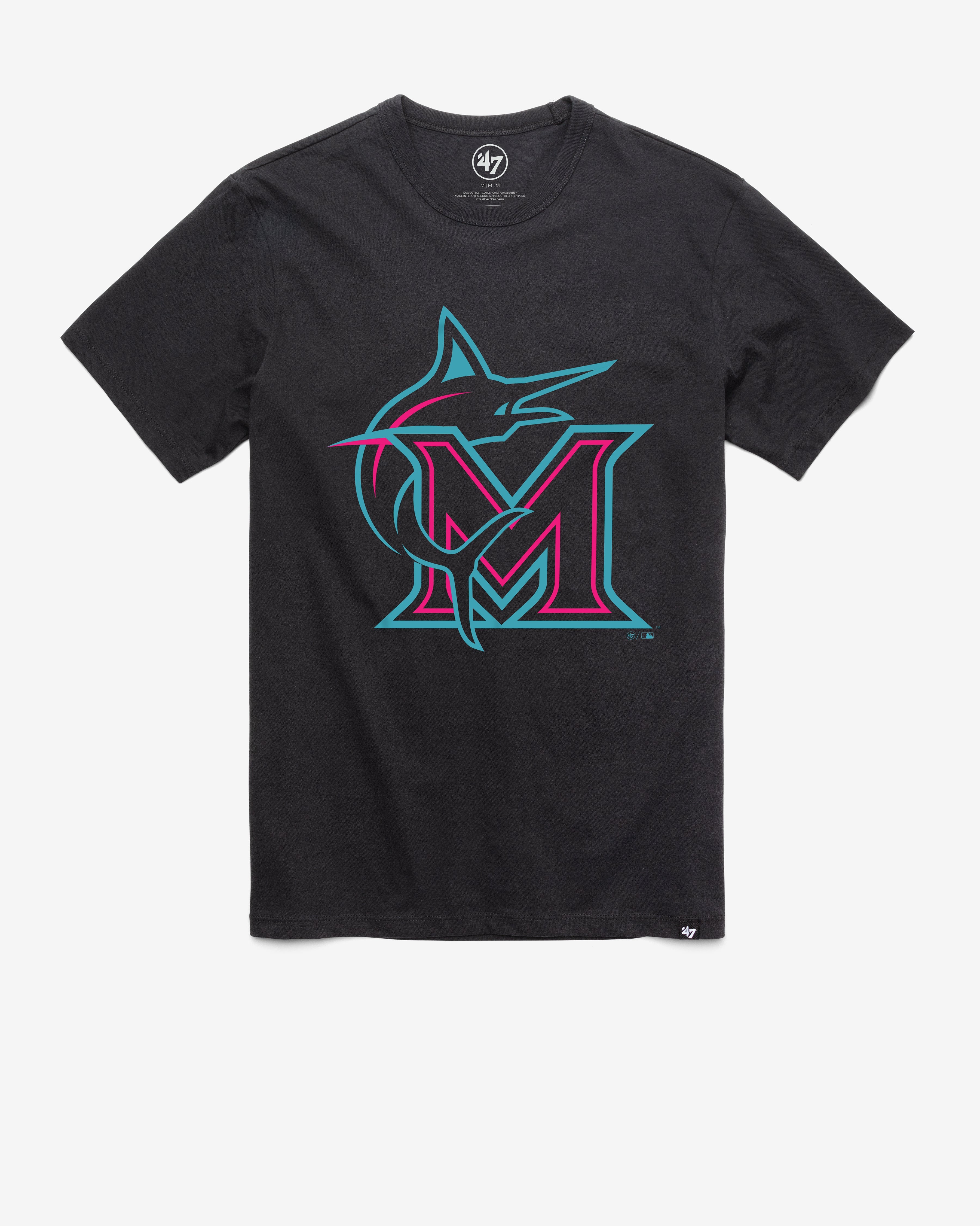 MIAMI MARLINS CITY CONNECT IMPRINT '47 FRANKLIN TEE FLINT BLACK