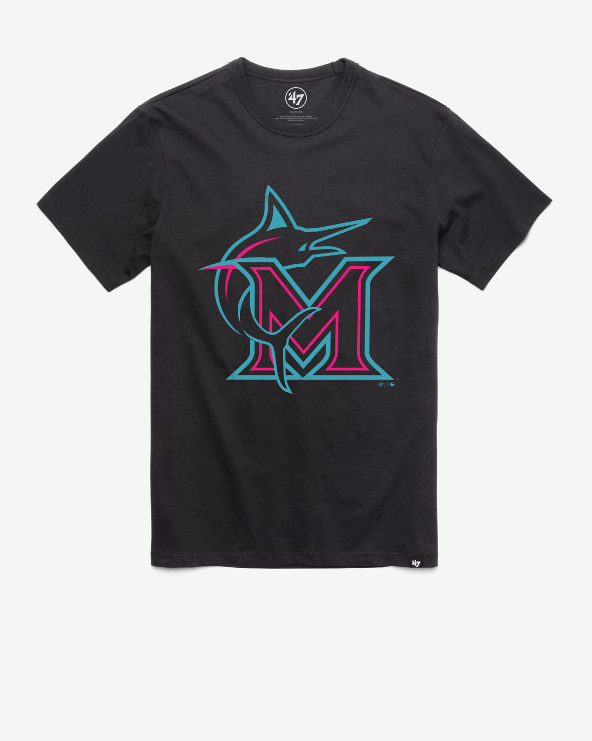 MIAMI MARLINS CITY CONNECT IMPRINT '47 FRANKLIN TEE FLINT BLACK