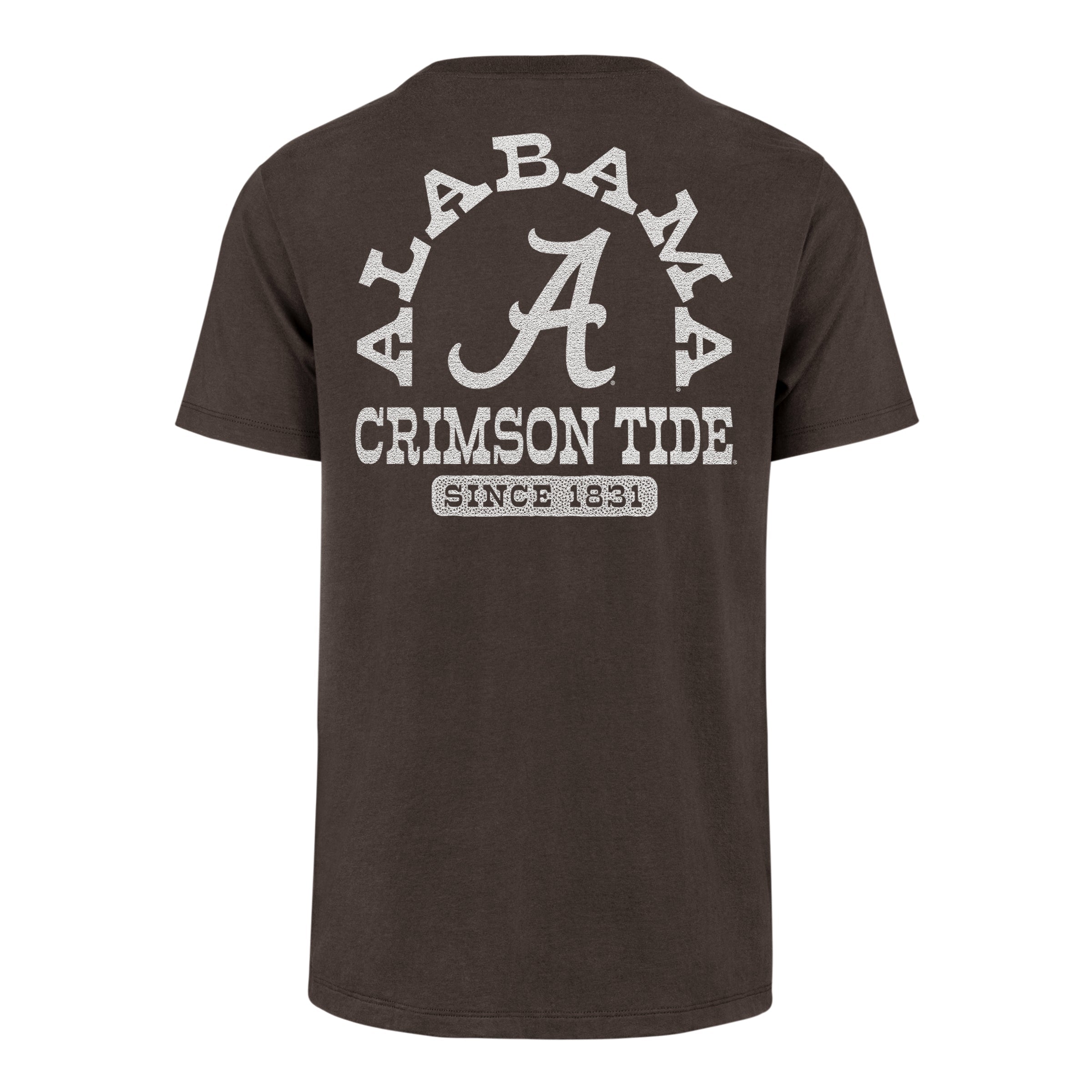 ALABAMA CRIMSON TIDE BACK CANYON '47 FRANKLIN TEE ESPRESSO