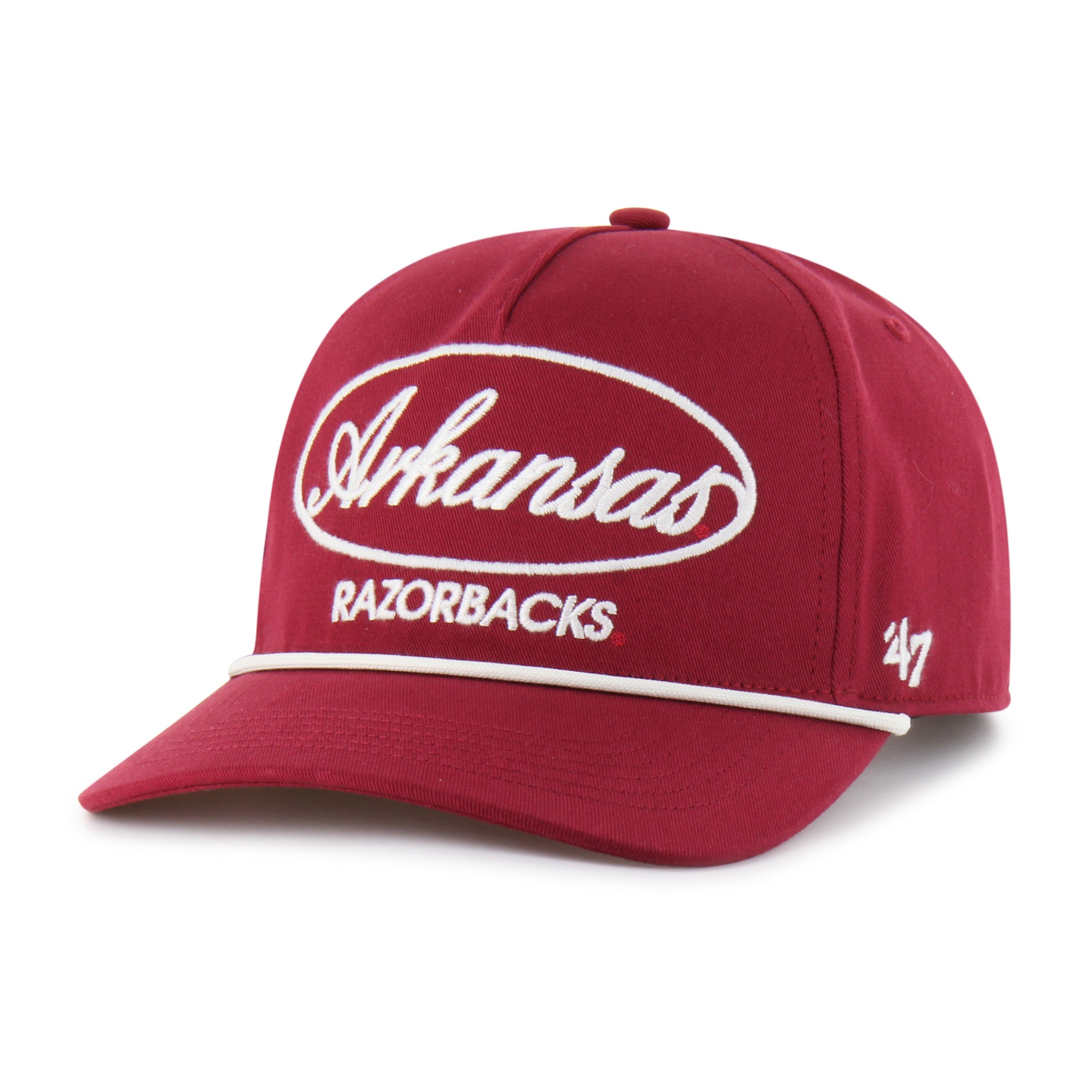 ARKANSAS RAZORBACKS FOUNDATIONAL '47 HITCH RF RELAXED FIT DARK RED