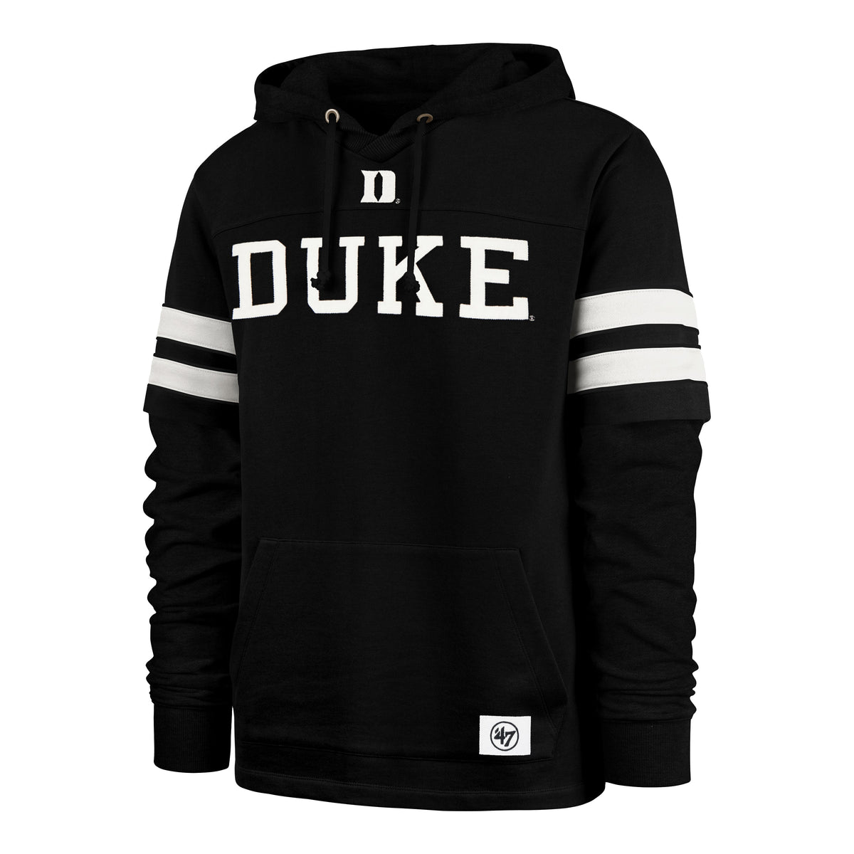 DUKE BLUE DEVILS QUICK SWITCH CORNERBACK '47 LACER HOOD FLINT BLACK