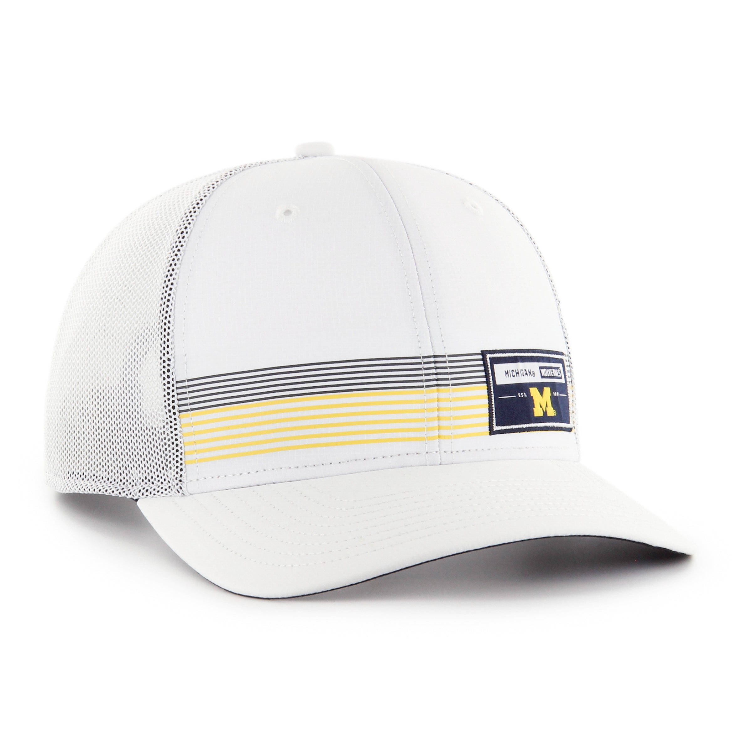 MICHIGAN WOLVERINES RANGEFINDER '47 TRUCKER WHITE