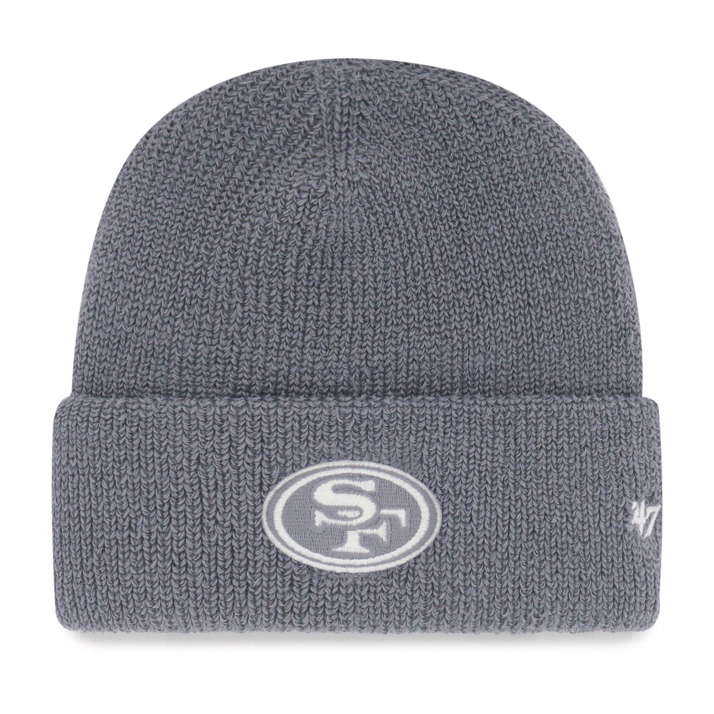SAN FRANCISCO 49ERS FOUNDATIONAL '47 CUFF KNIT WOLF GREY