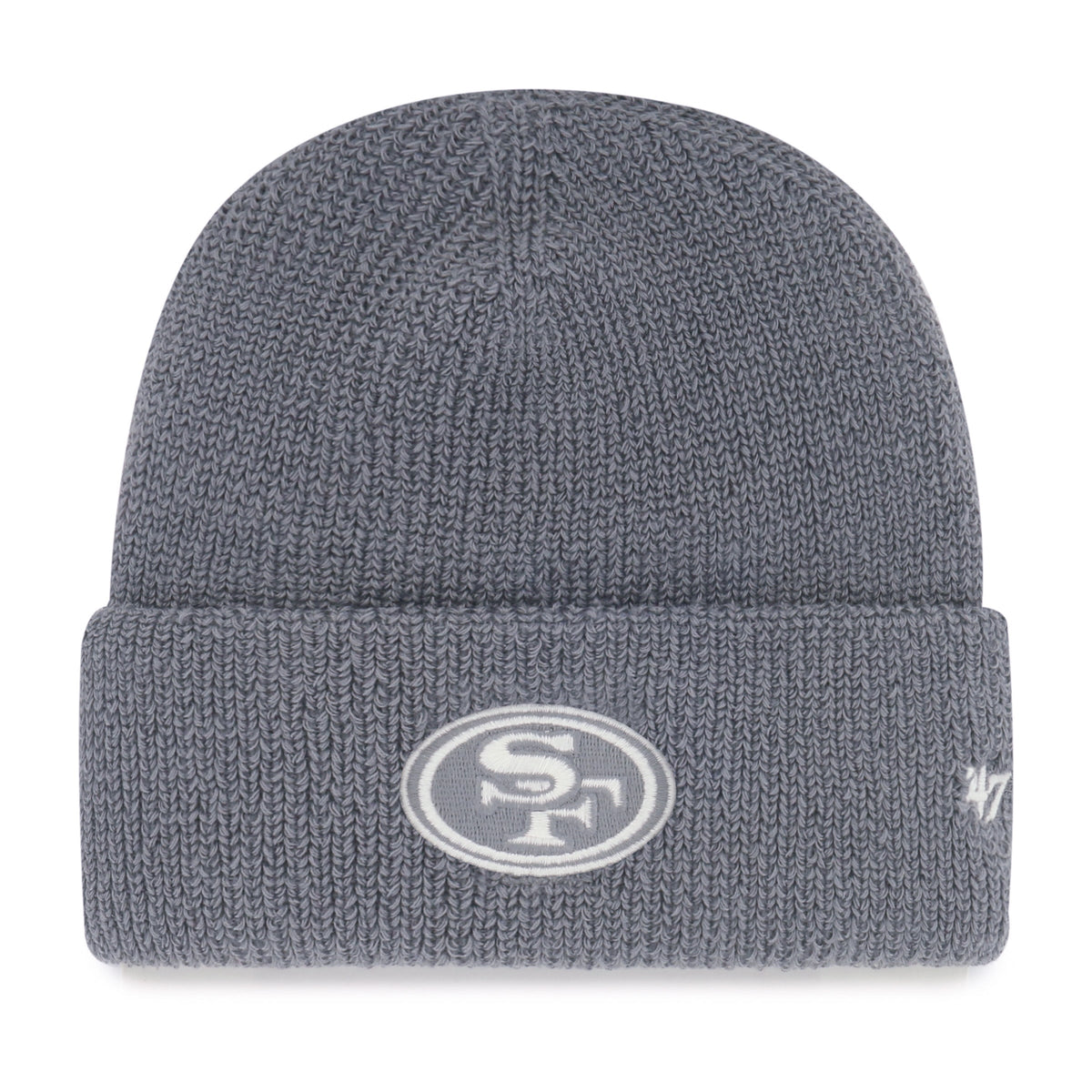 SAN FRANCISCO 49ERS FOUNDATIONAL '47 CUFF KNIT WOLF GREY