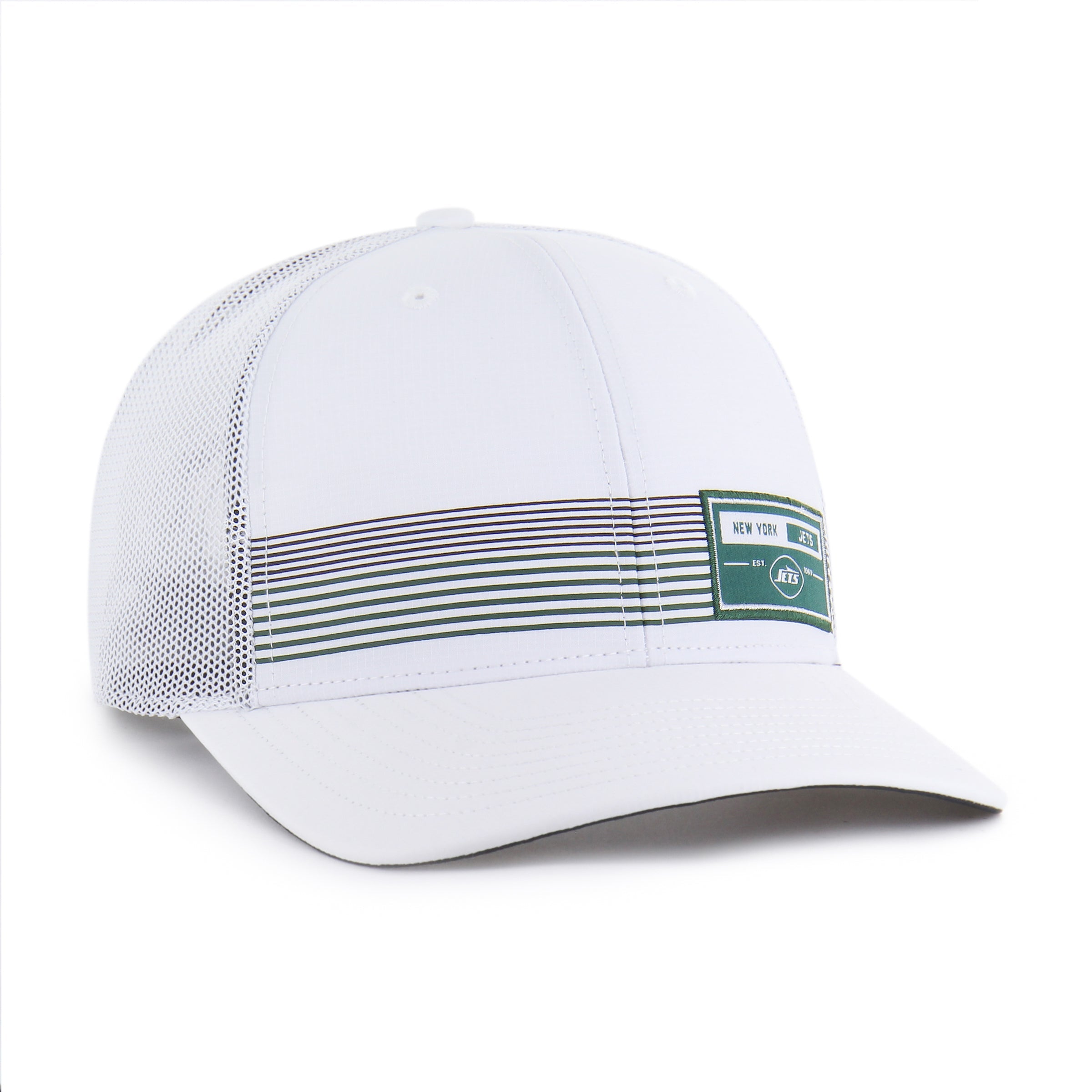 NEW YORK JETS RANGEFINDER STRAP '47 TRUCKER WHITE