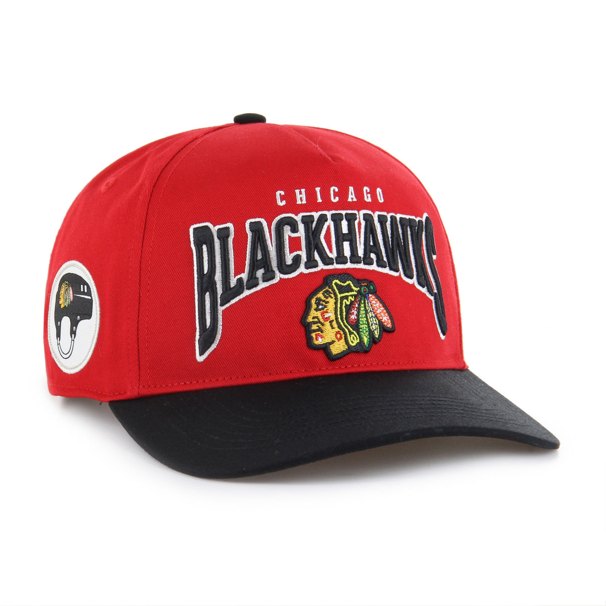 CHICAGO BLACKHAWKS HARD HAT ARCH '47 HITCH RED