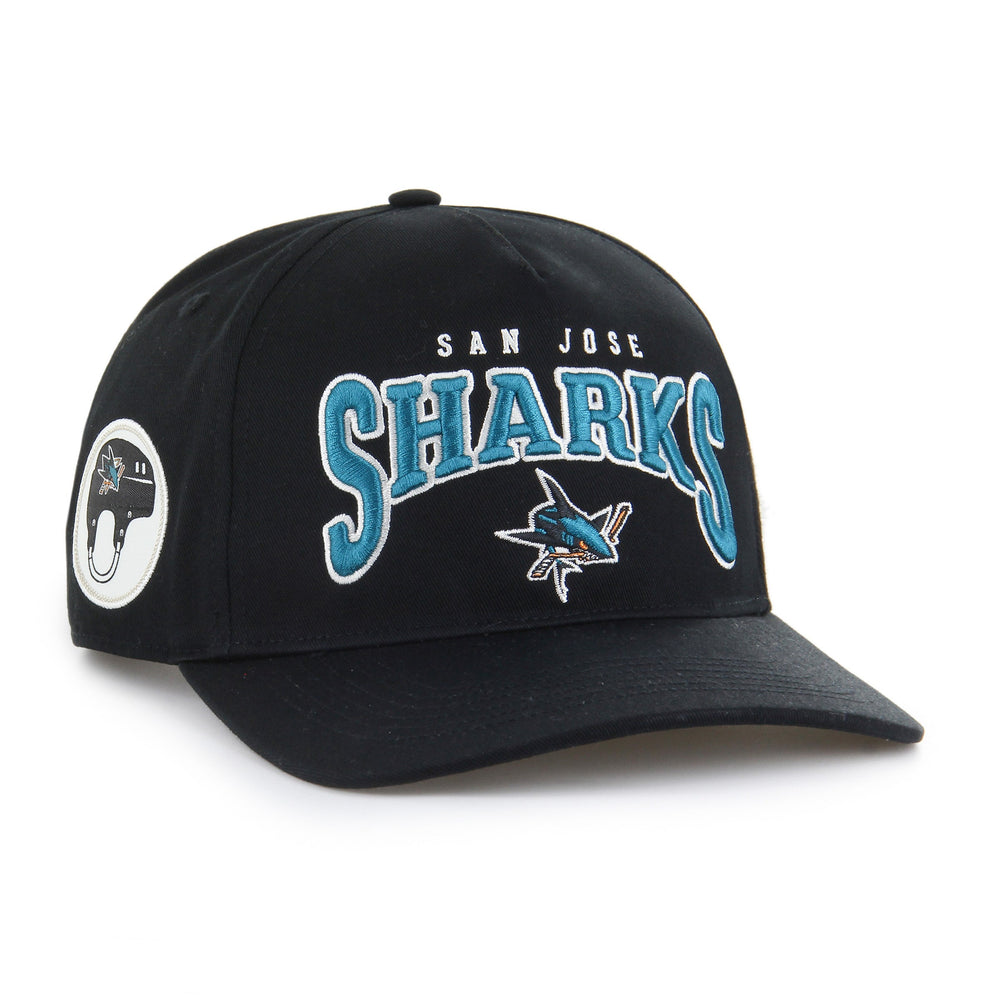 SAN JOSE SHARKS HARD HAT ARCH '47 HITCH BLACK