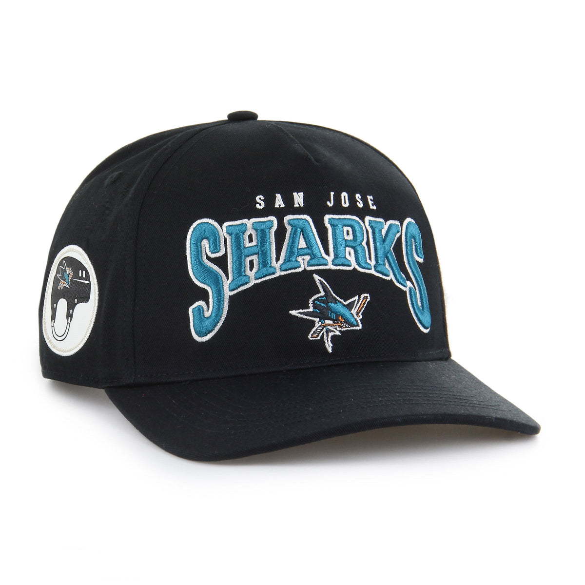 SAN JOSE SHARKS HARD HAT ARCH '47 HITCH BLACK