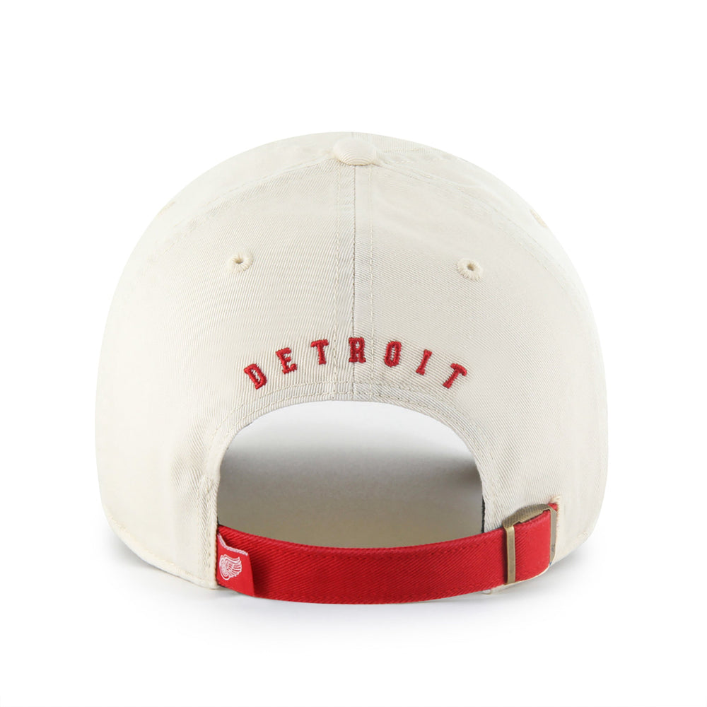 DETROIT RED WINGS HARD HAT TWO TONE '47 CLEAN UP NATURAL