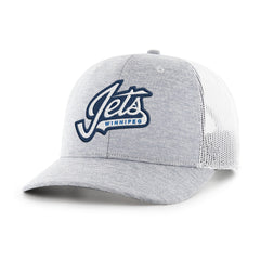 WINNIPEG JETS HARRINGTON SCRIPT '47 TRUCKER GRAY