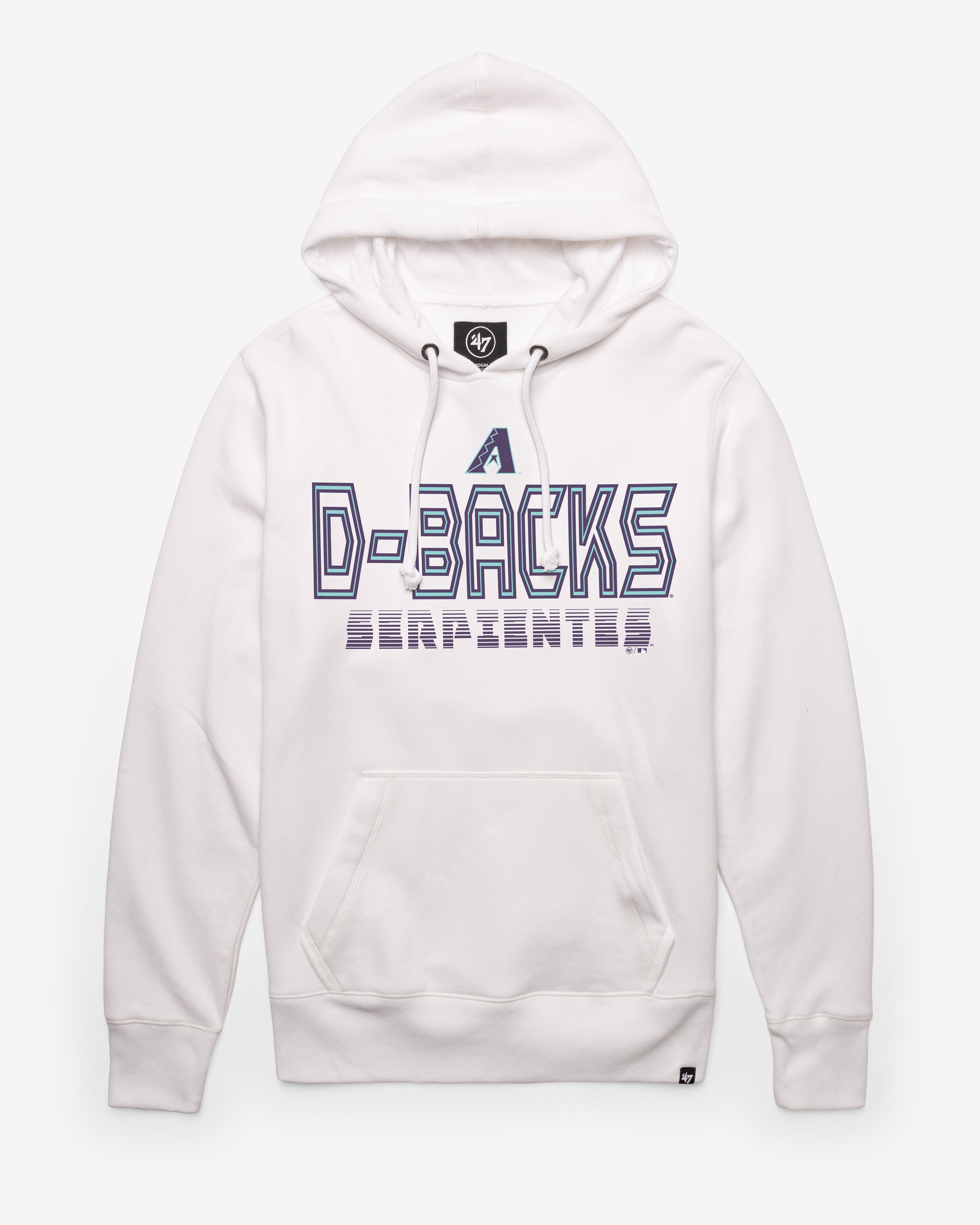 ARIZONA DIAMONDBACKS CITY CONNECT BYLINE '47 HEADLINE HOOD WHITE WASH