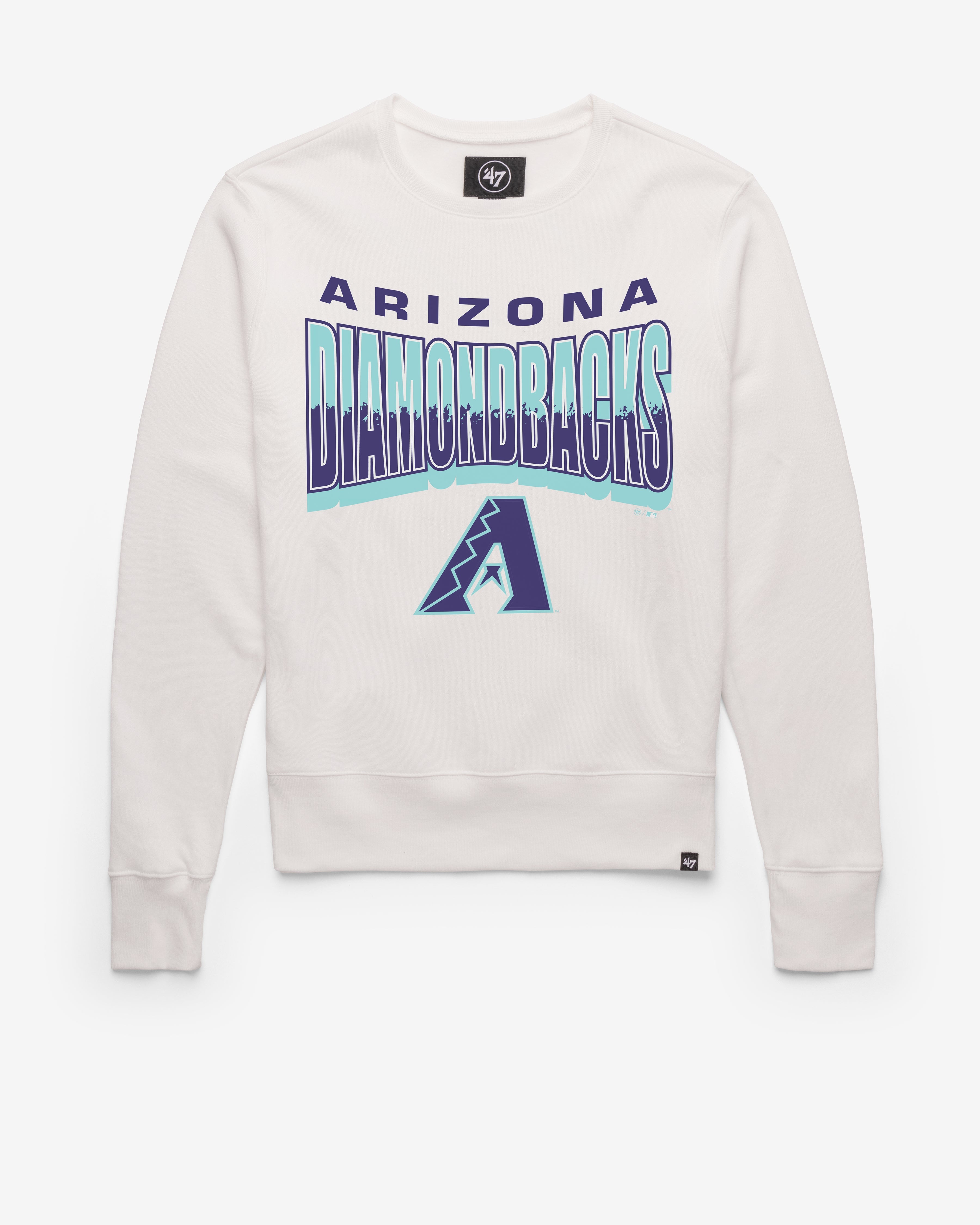 ARIZONA DIAMONDBACKS CITY CONNECT BRUSH BY '47 HEADLINE CREW WHITE WASH