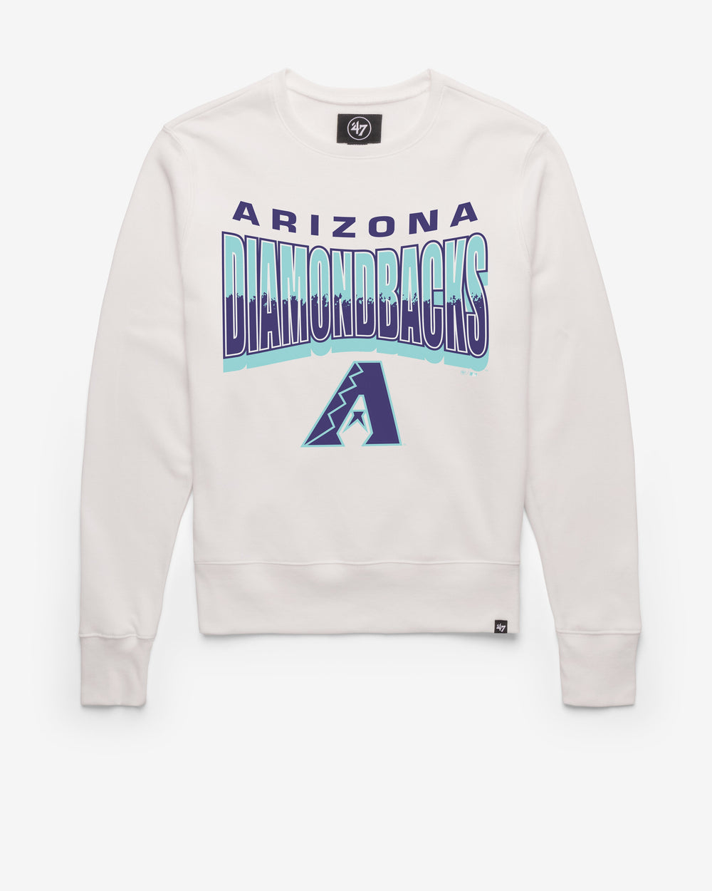 ARIZONA DIAMONDBACKS CITY CONNECT BRUSH BY '47 HEADLINE CREW WHITE WASH