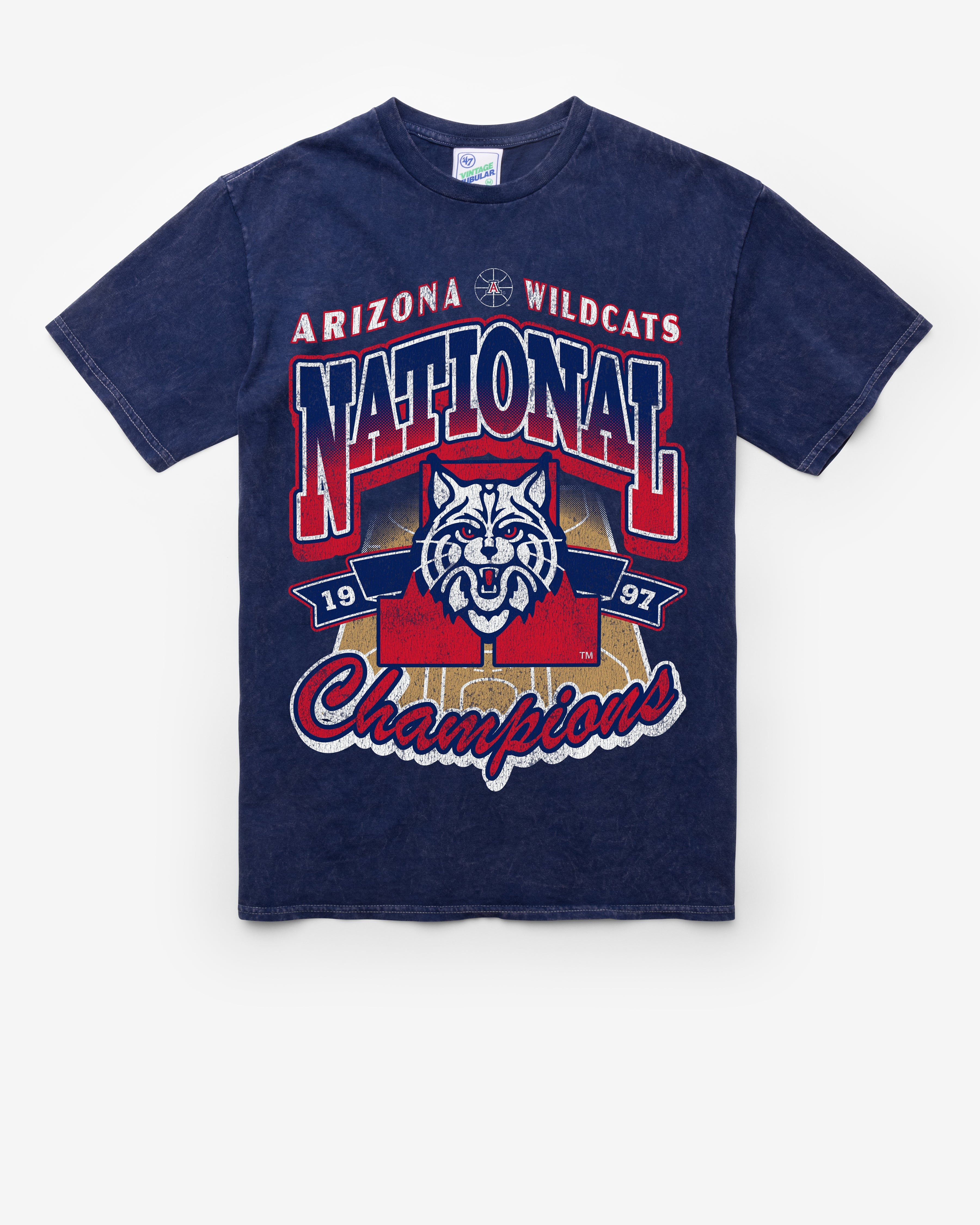 ARIZONA WILDCATS H-CHAMPS LOCKER VINTAGE '47 TUBULAR TEE DT NAVY