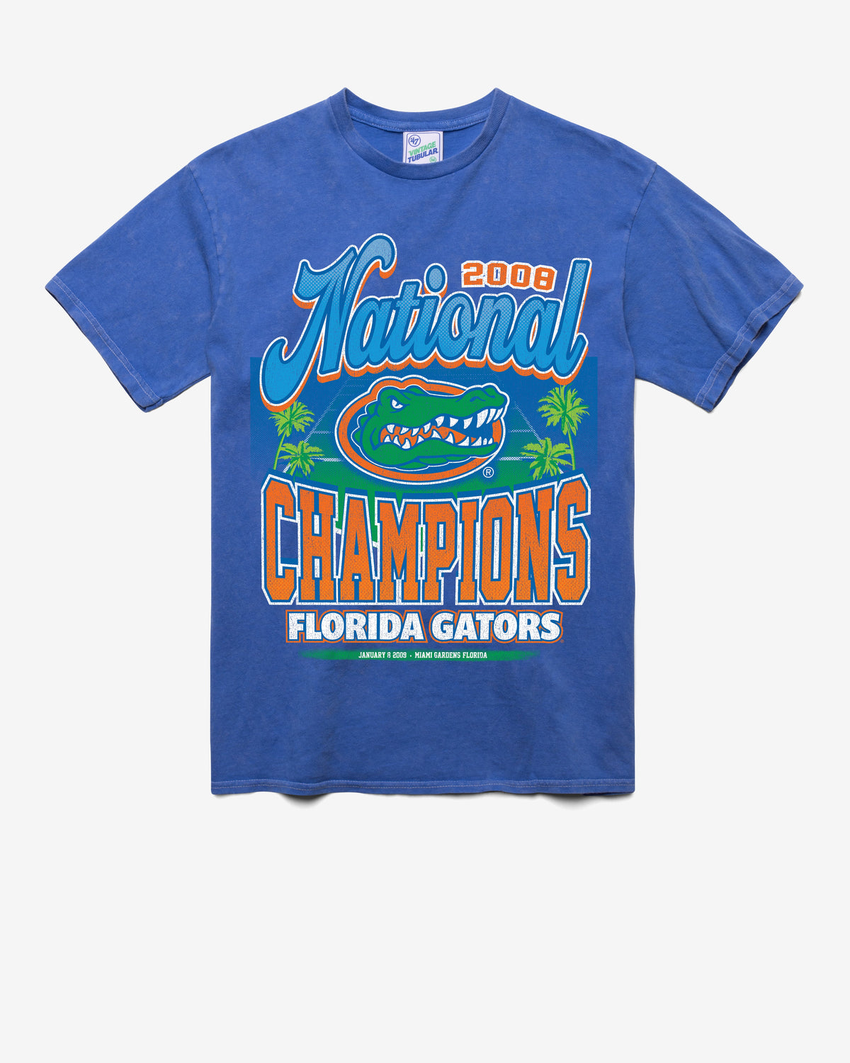 FLORIDA GATORS H-CHAMPS LOCKER VINTAGE '47 TUBULAR TEE DT CALI BLUE