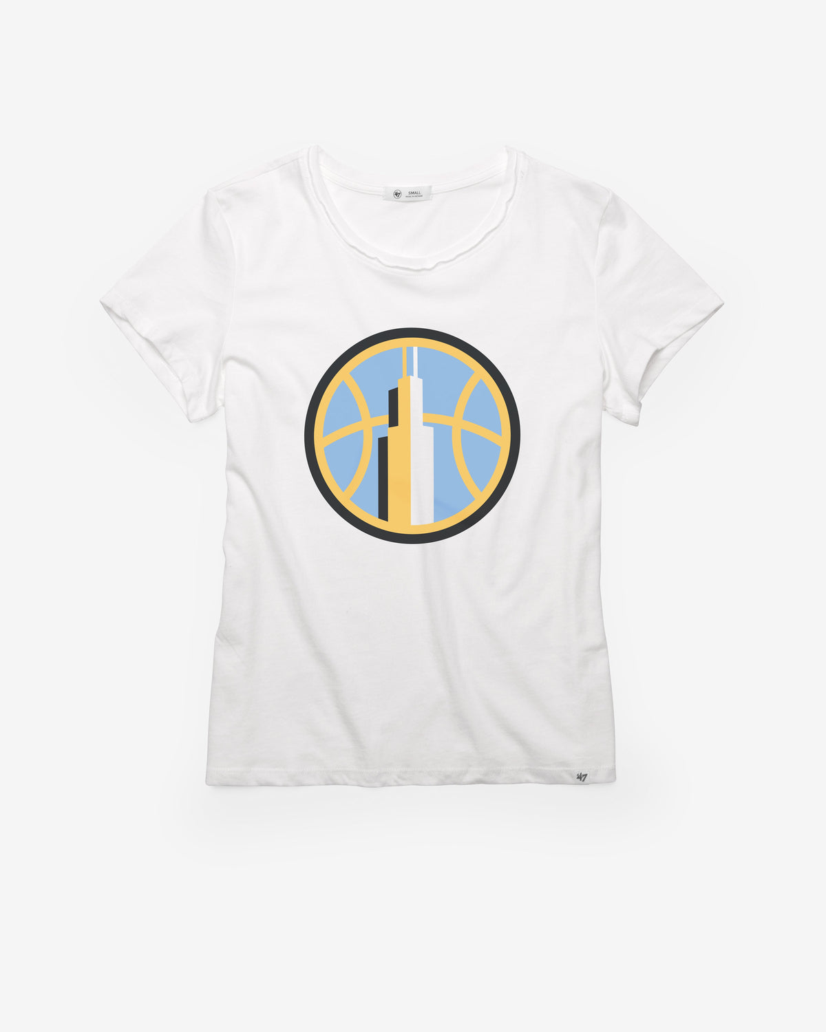 CHICAGO SKY IMPRINT '47 FRANKIE TEE WOMENS WHITE WASH