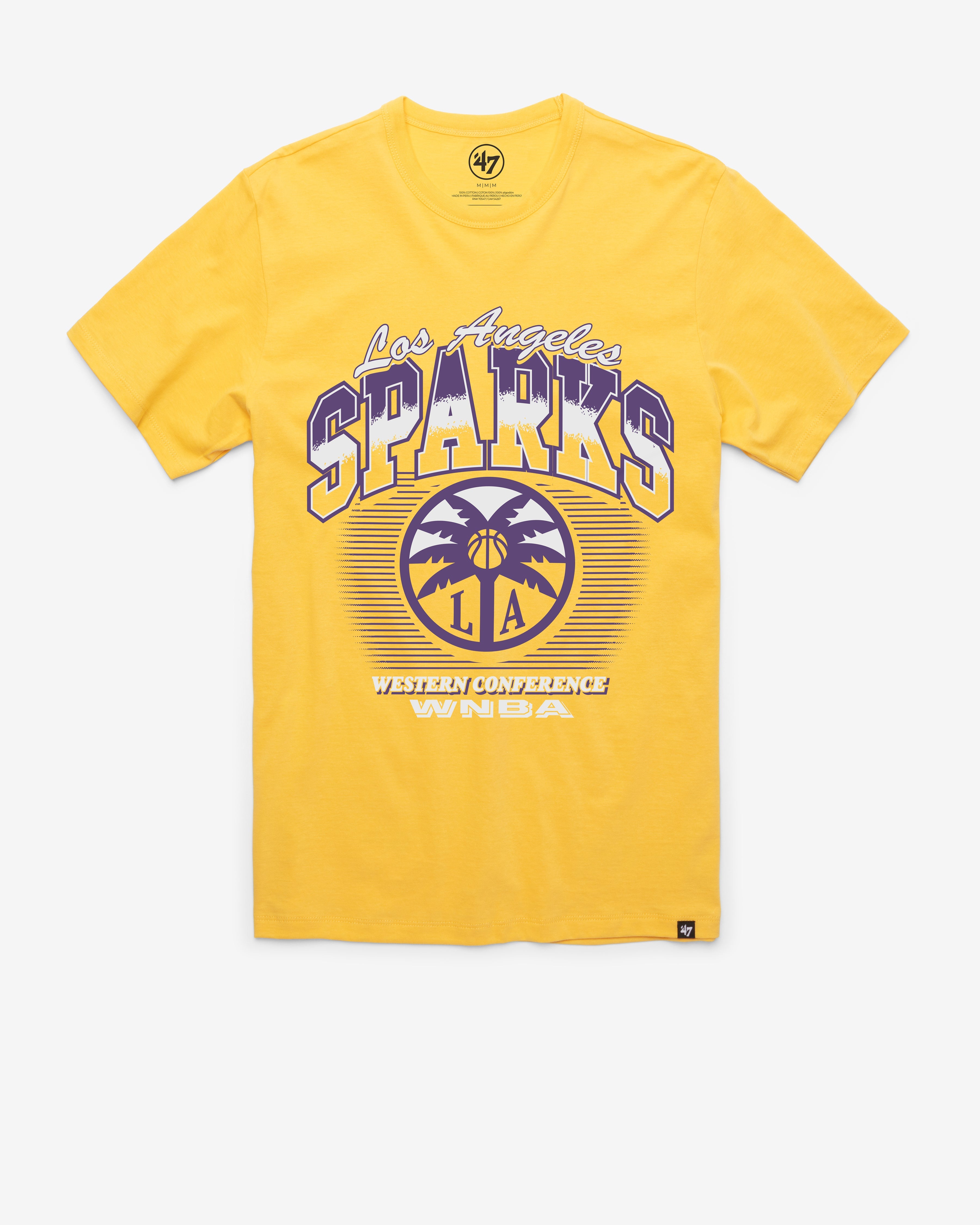LOS ANGELES SPARKS PICK AND ROLL '47 FRANKLIN TEE GOLDFINCH