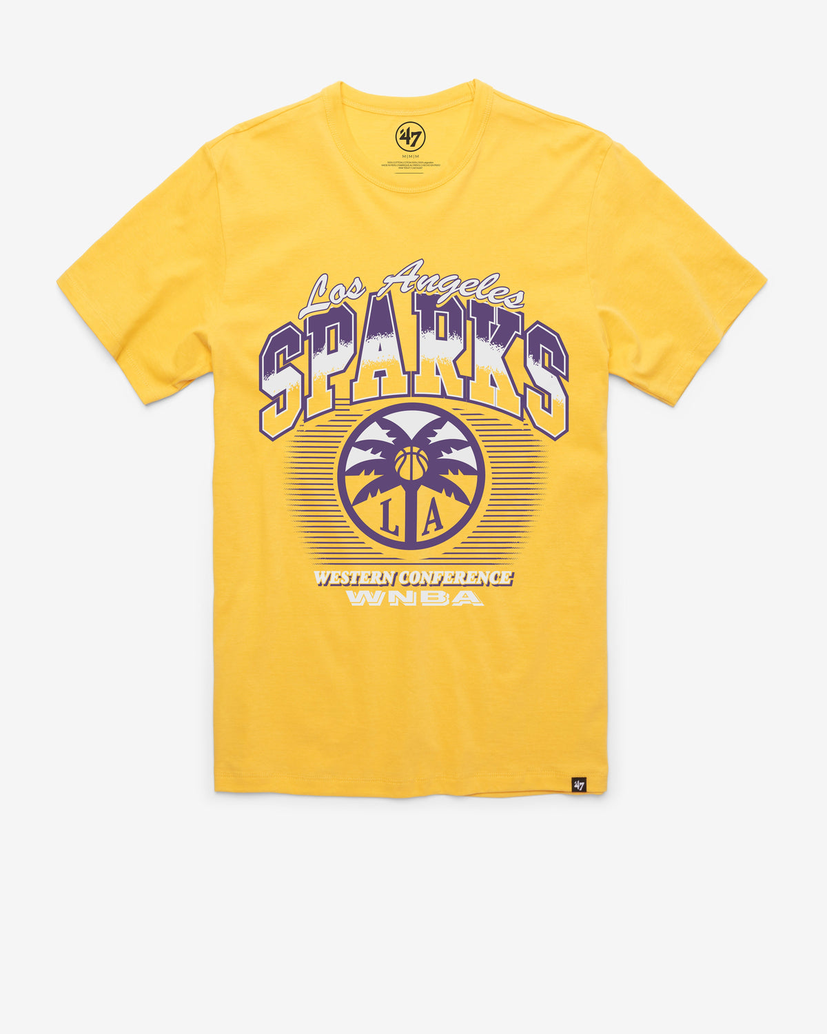 LOS ANGELES SPARKS PICK AND ROLL '47 FRANKLIN TEE GOLDFINCH