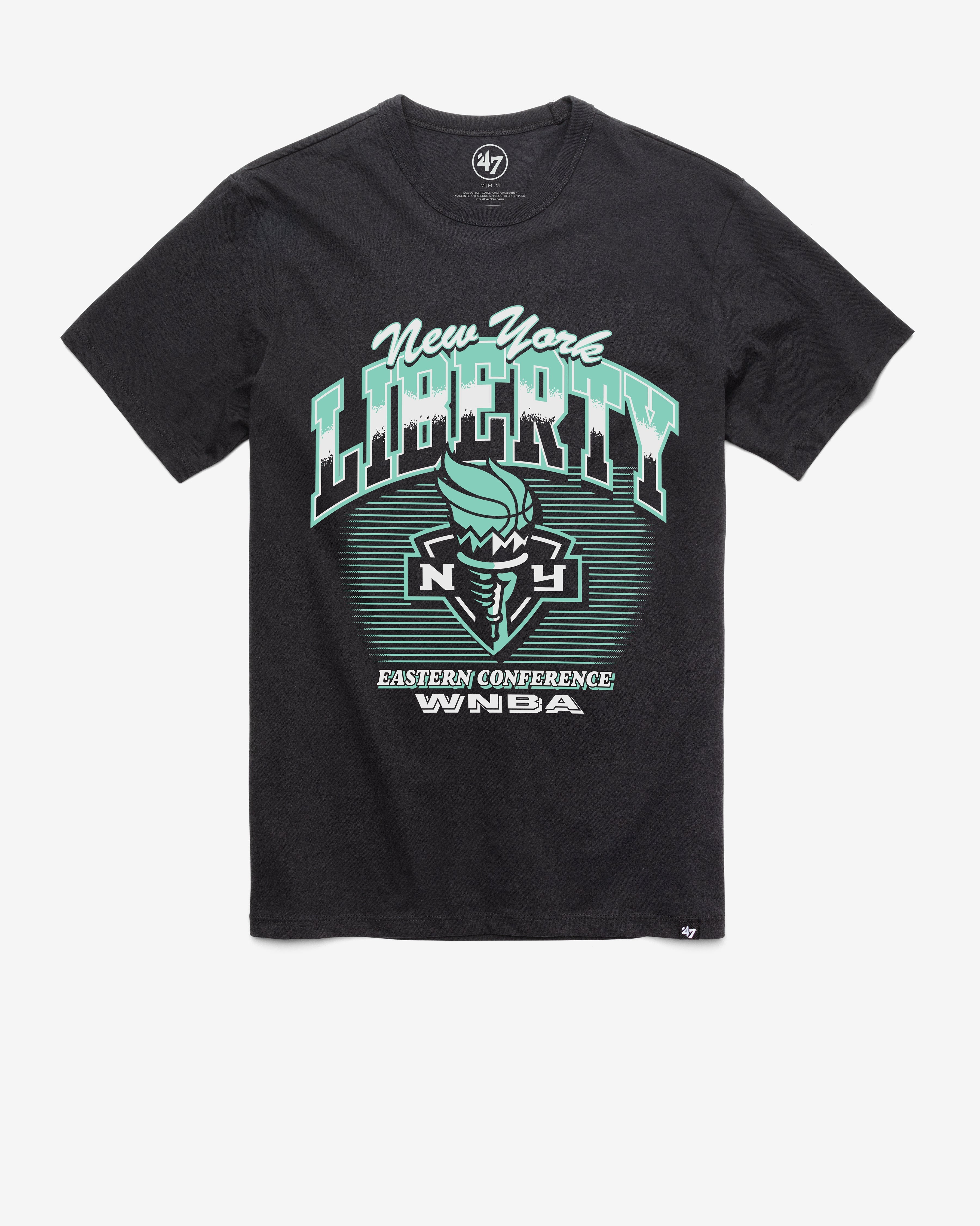 NEW YORK LIBERTY PICK AND ROLL '47 FRANKLIN TEE FLINT BLACK