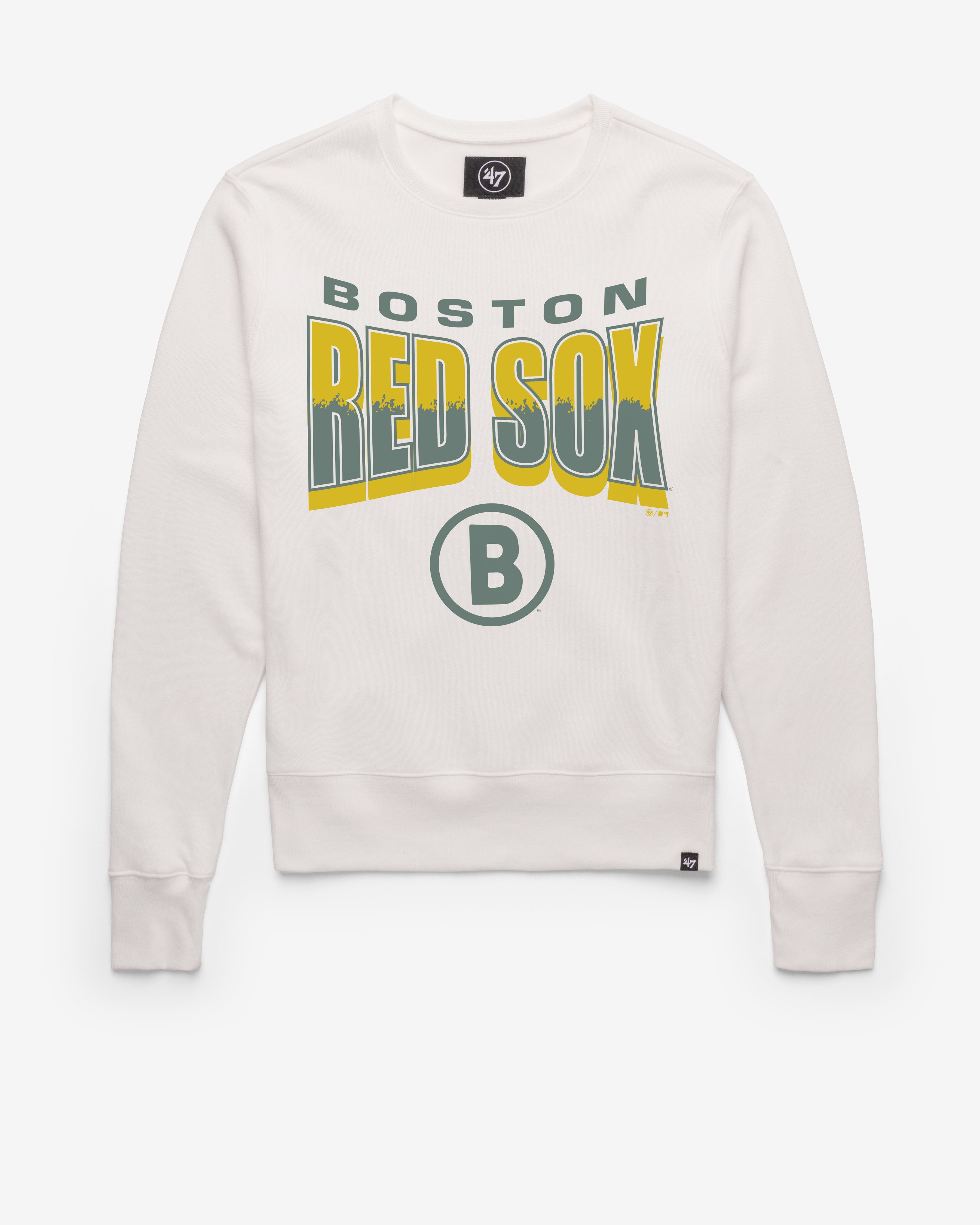 BOSTON RED SOX CITY CONNECT BRUSH BY '47 HEADLINE CREW WHITE WASH