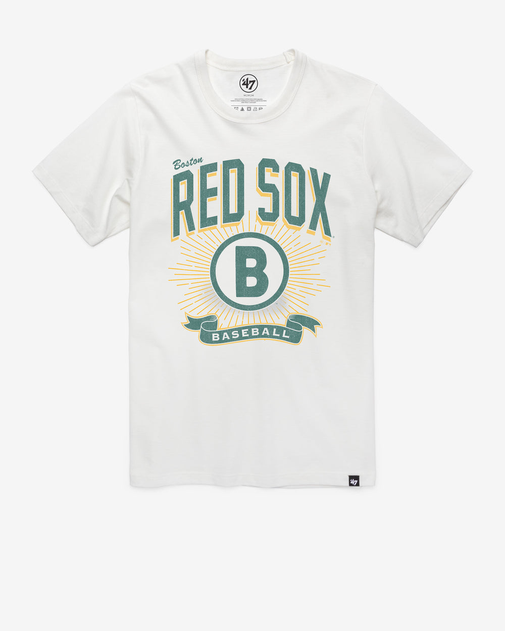 BOSTON RED SOX CITY CONNECT PRIME PLAY '47 FRANKLIN TEE WHITE WASH
