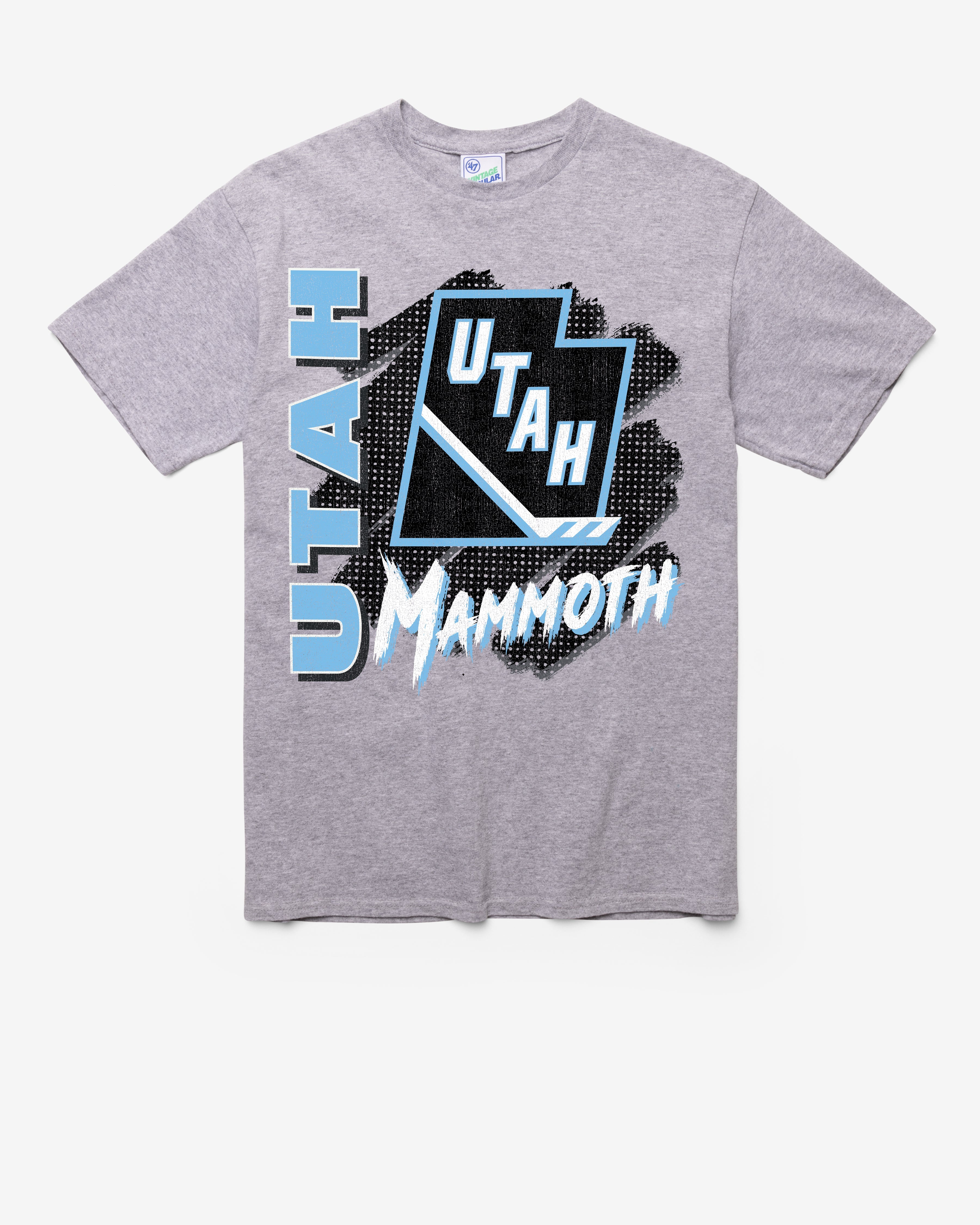 UTAH MAMMOTH FRONT ROW VINTAGE '47 TUBULAR TEE DT ATHLETIC HEATHER