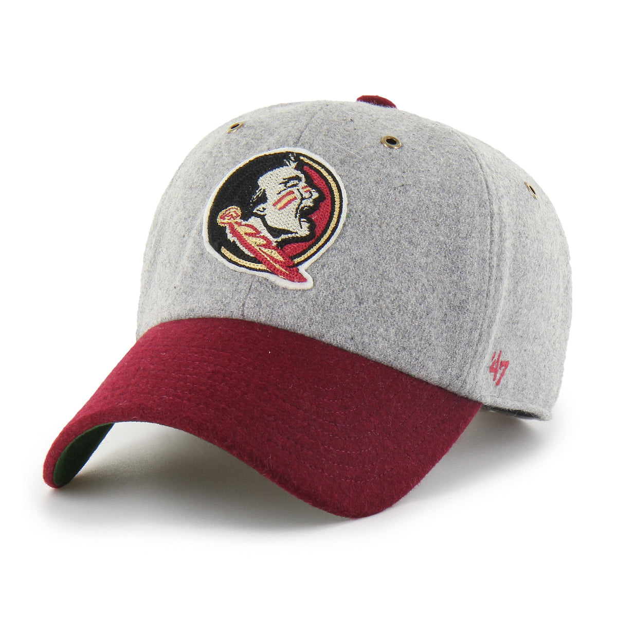 FLORIDA STATE SEMINOLES GRANDSTAND TWO TONE '47 CLEAN UP GRAY