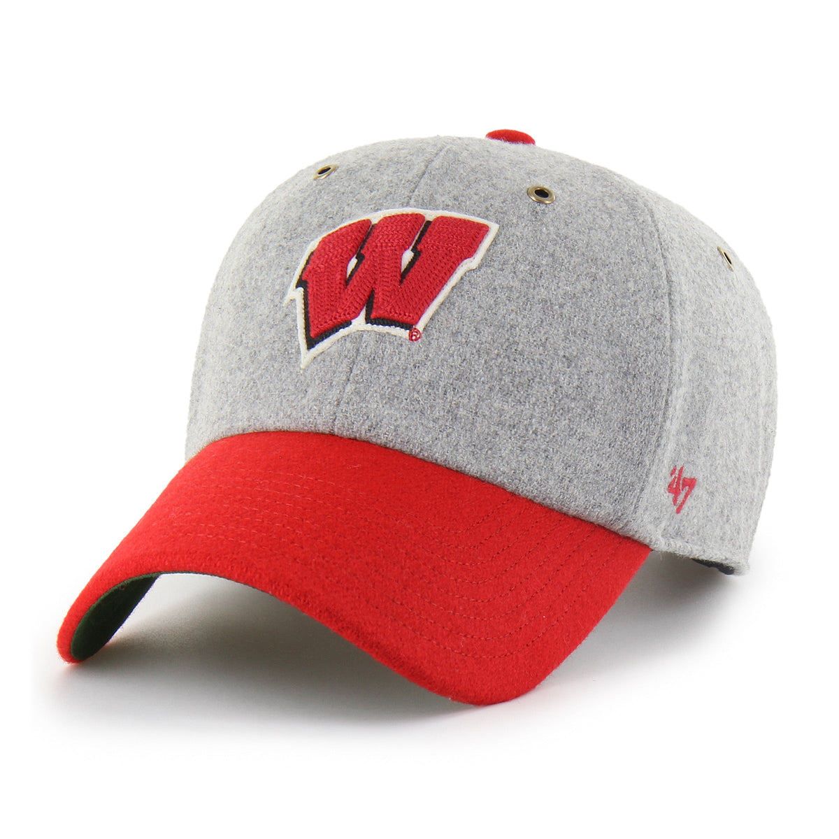 WISCONSIN BADGERS GRANDSTAND TWO TONE '47 CLEAN UP GRAY