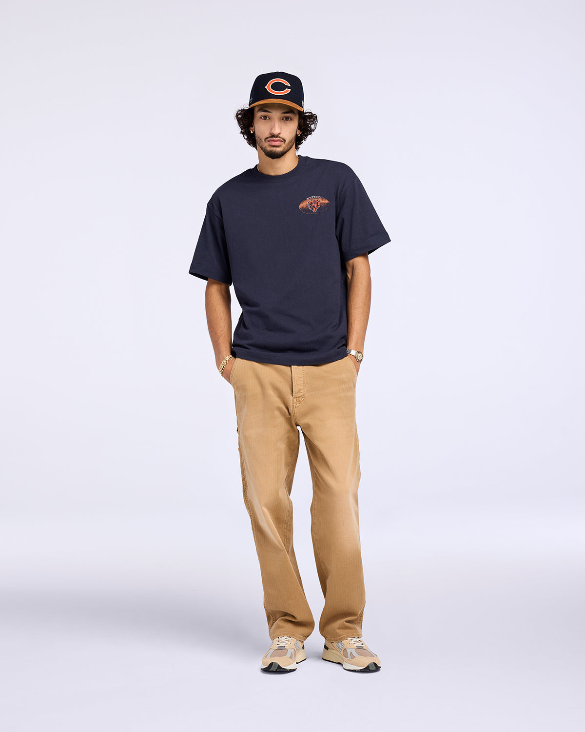 CHICAGO BEARS GAME ON '47 FOUNDATION TEE NAVY