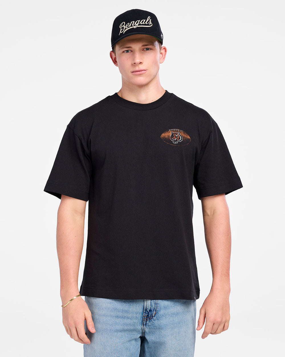 CINCINNATI BENGALS GAME ON '47 FOUNDATION TEE BLACK