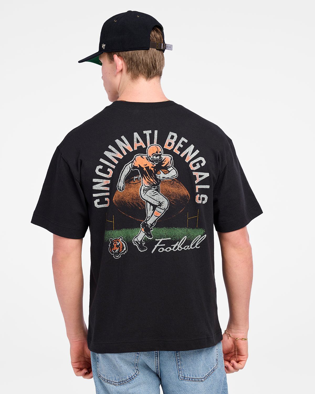 CINCINNATI BENGALS GAME ON '47 FOUNDATION TEE BLACK