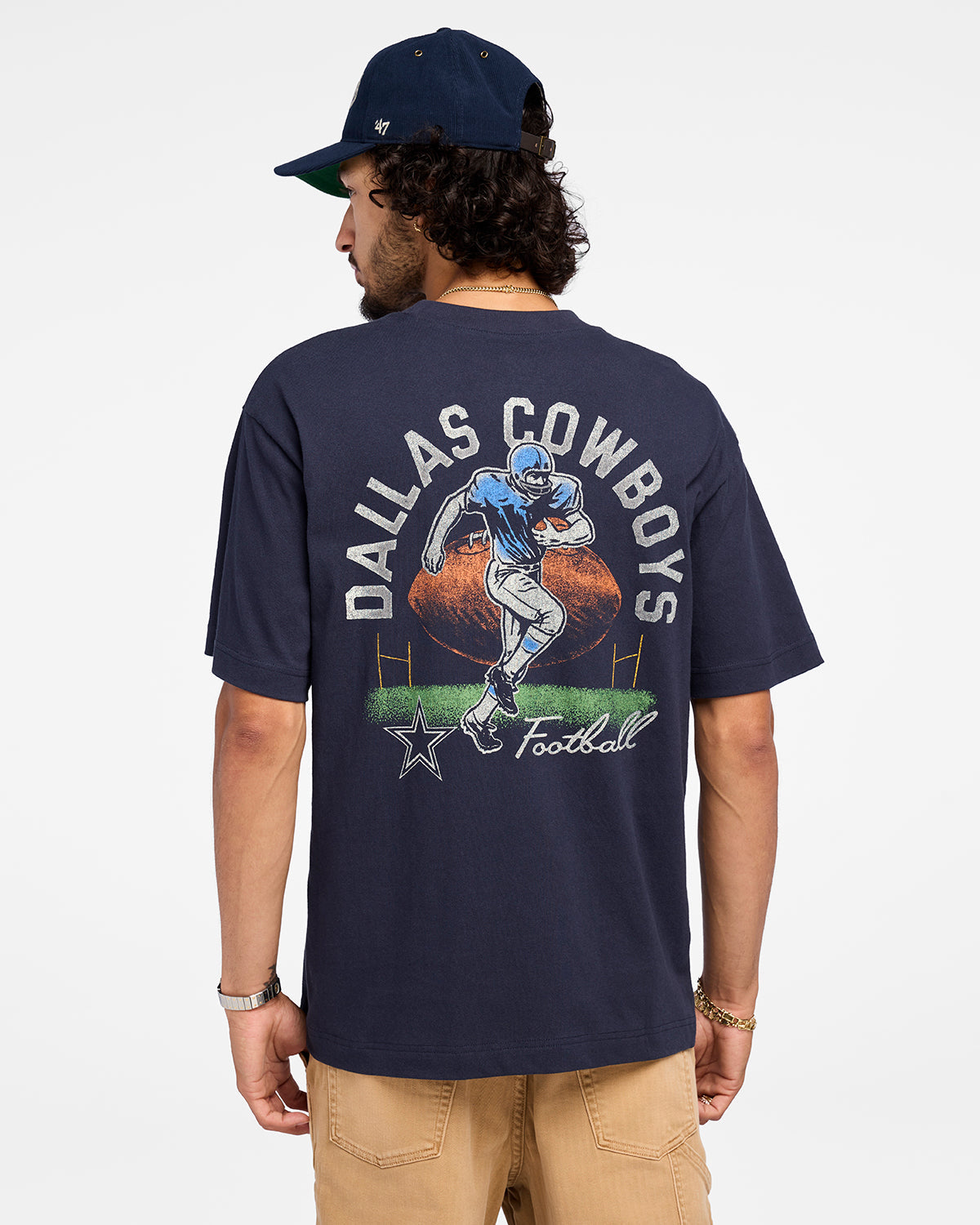 DALLAS COWBOYS GAME ON '47 FOUNDATION TEE NAVY