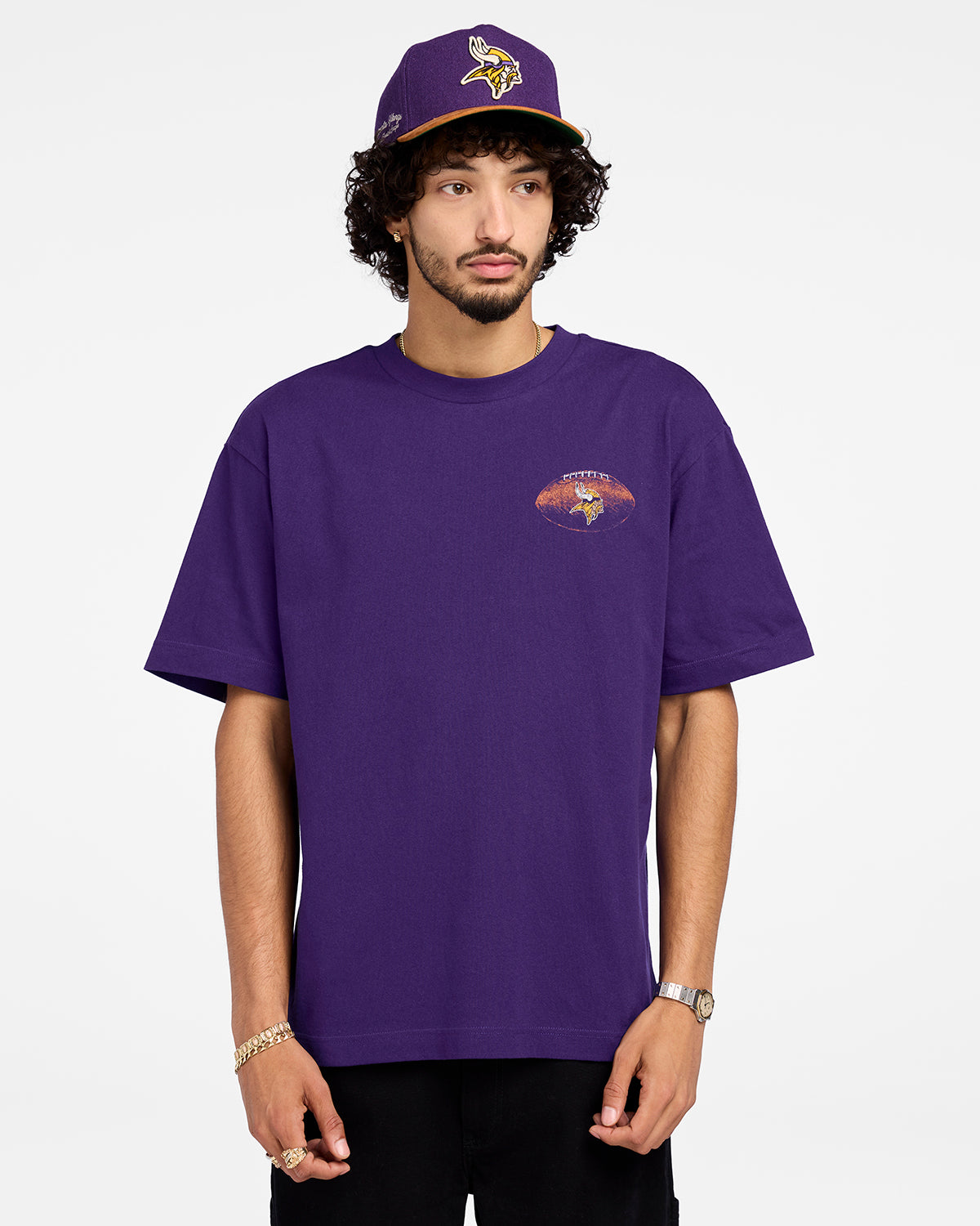 MINNESOTA VIKINGS GAME ON '47 FOUNDATION TEE PURPLE
