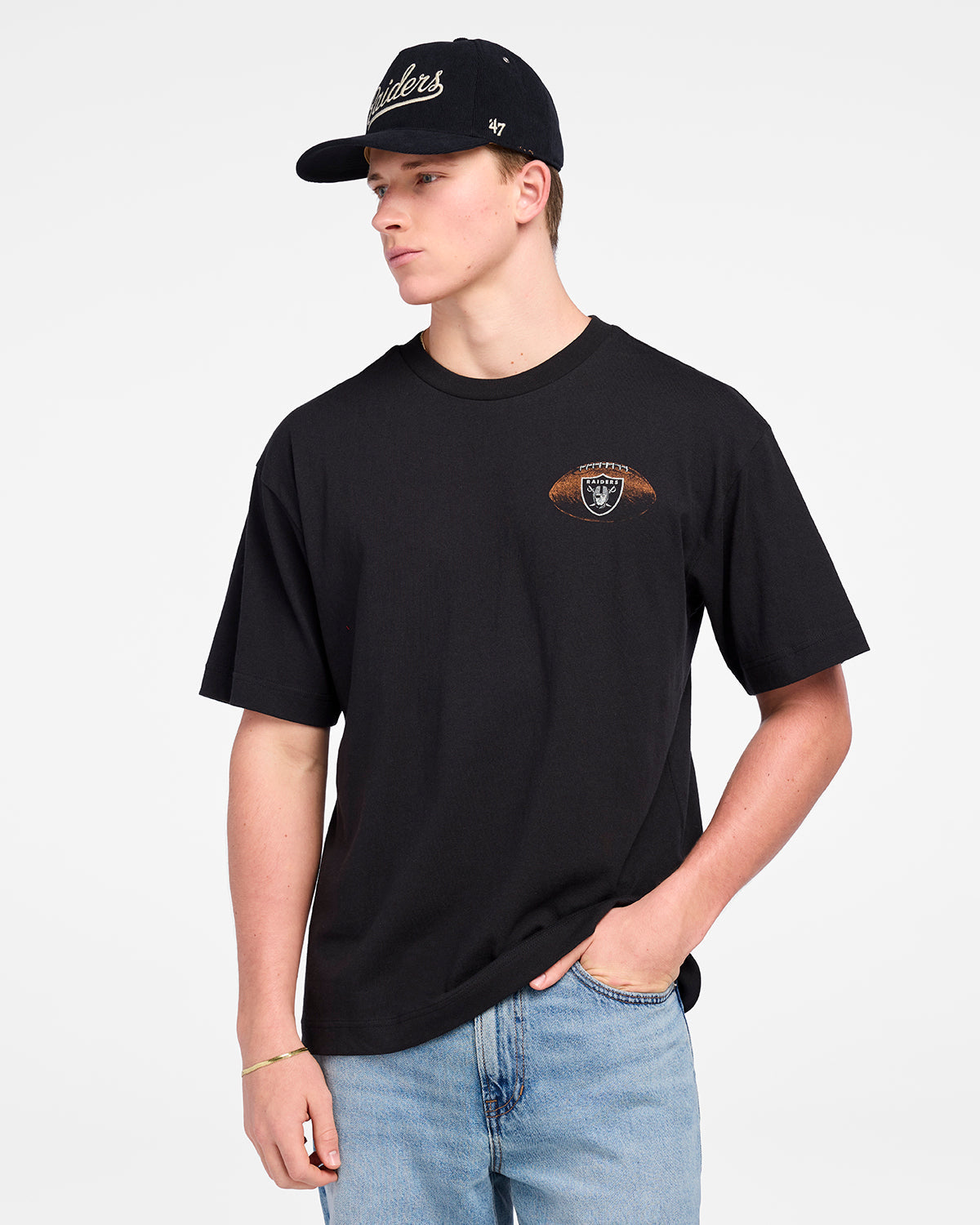 LAS VEGAS RAIDERS GAME ON '47 FOUNDATION TEE BLACK
