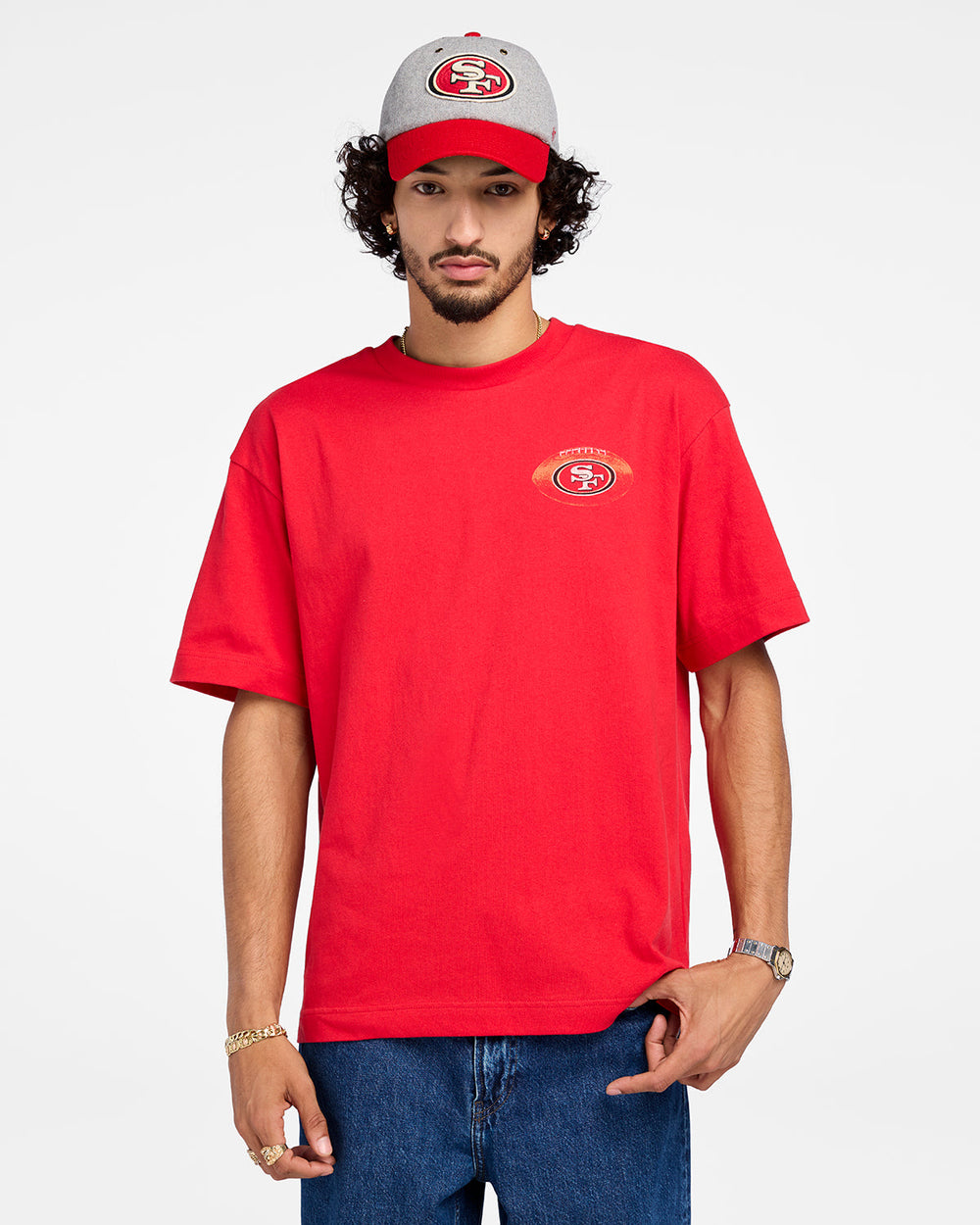 SAN FRANCISCO 49ERS GAME ON '47 FOUNDATION TEE RED