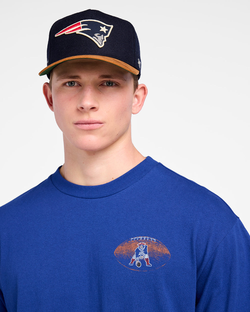 NEW ENGLAND PATRIOTS HISTORIC GAME ON '47 FOUNDATION TEE ROYAL