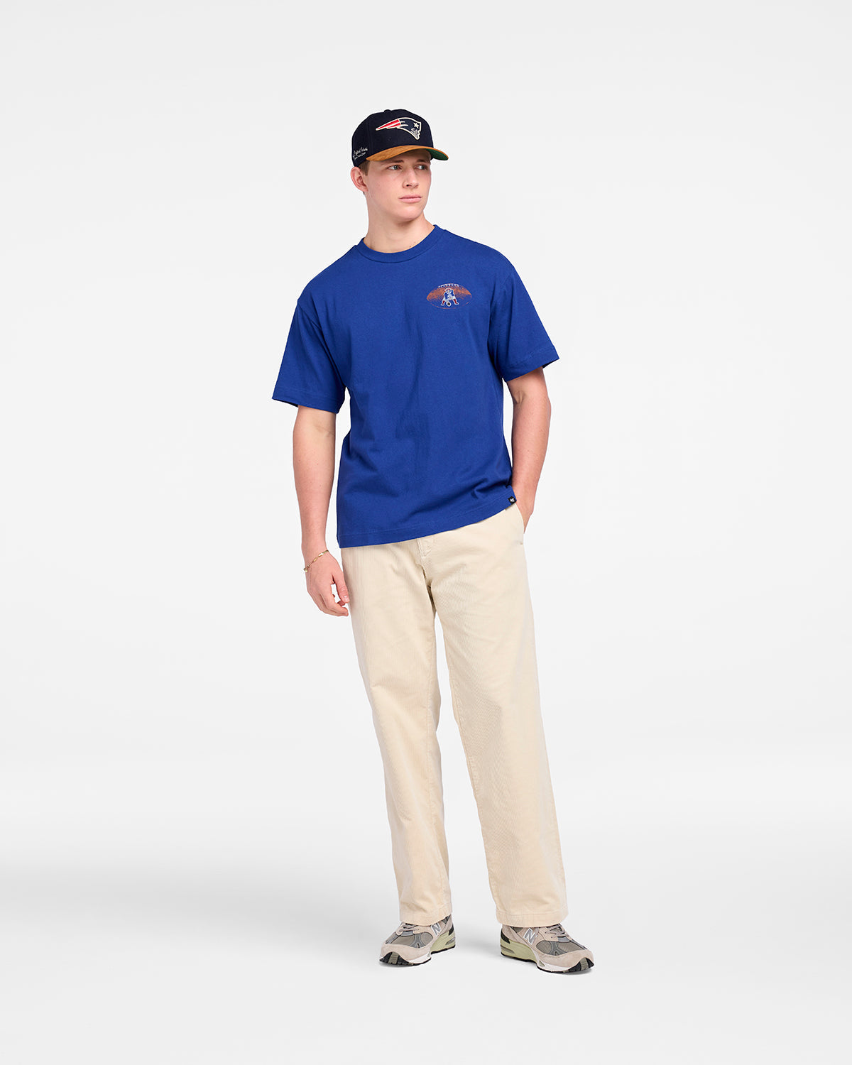 NEW ENGLAND PATRIOTS HISTORIC GAME ON '47 FOUNDATION TEE ROYAL