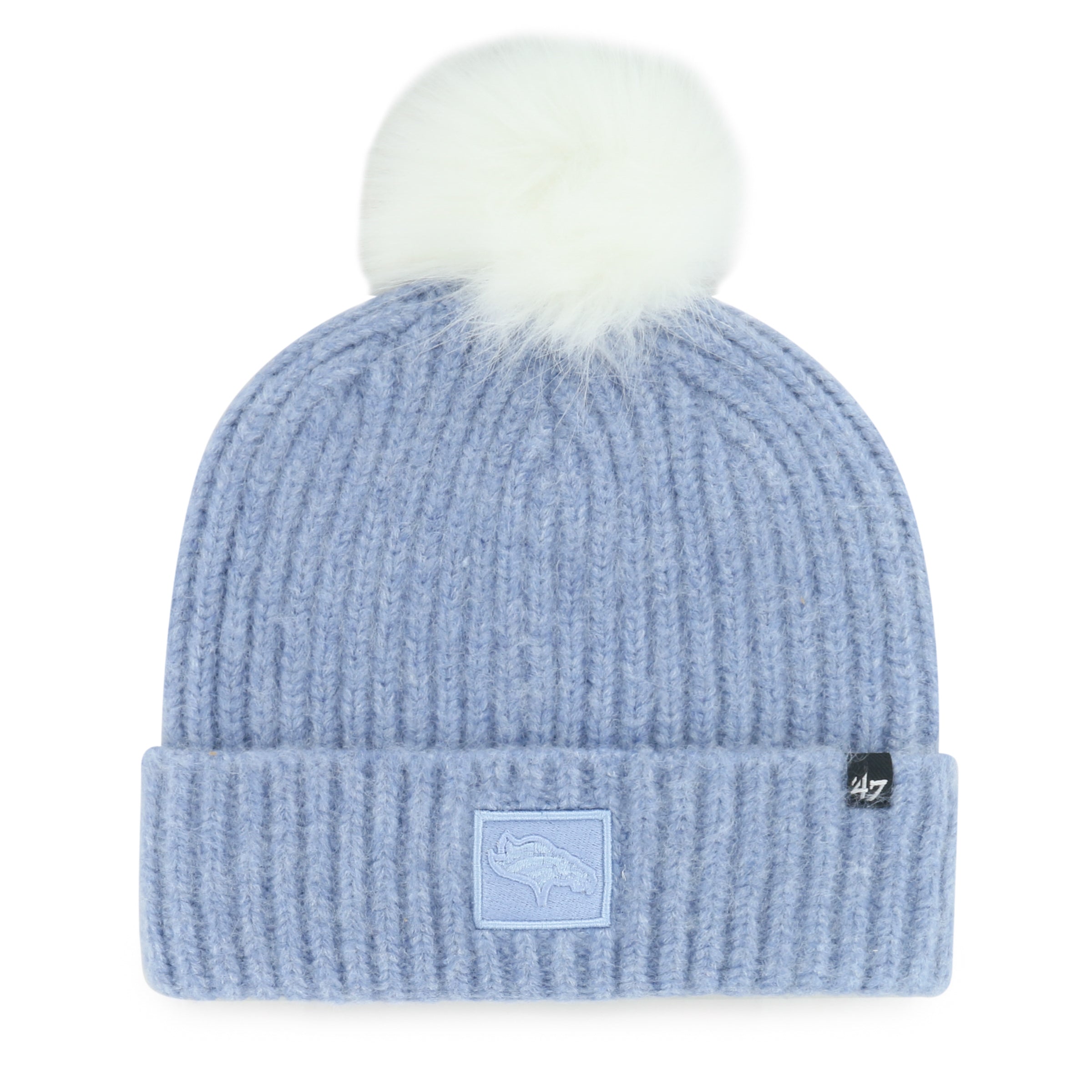 DENVER BRONCOS MELLOW '47 CUFF KNIT WOMENS MIST BLUE