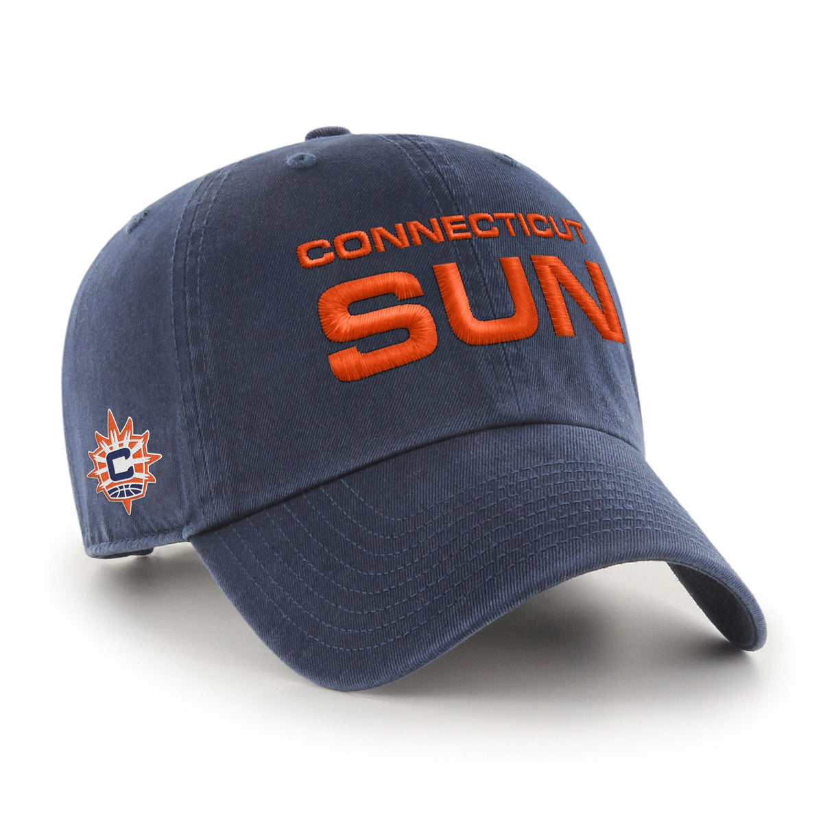 CONNECTICUT SUN BALLPARK SCRIPT SHOT '47 CLEAN UP NAVY