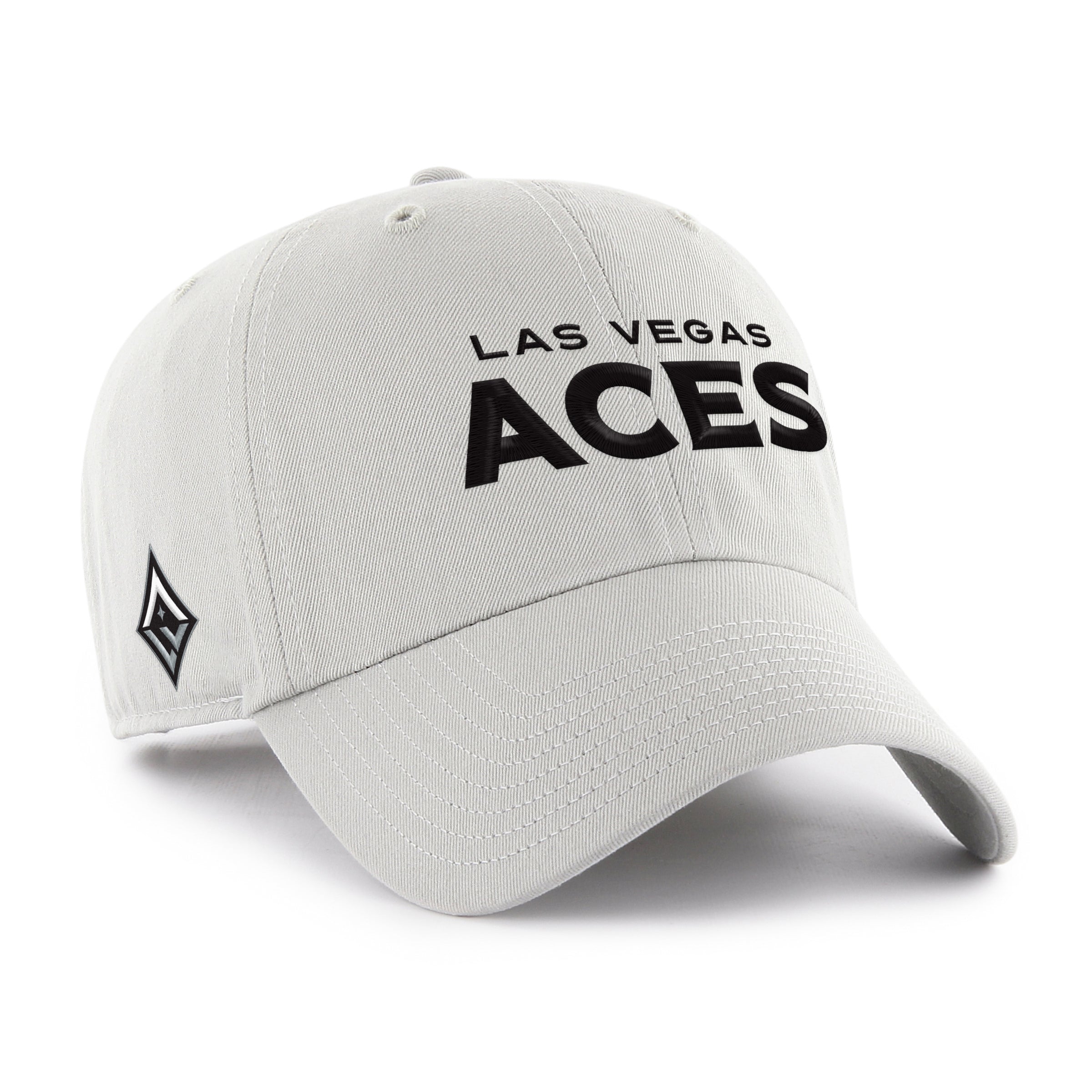 LAS VEGAS ACES BALLPARK SCRIPT SHOT '47 CLEAN UP GRAY