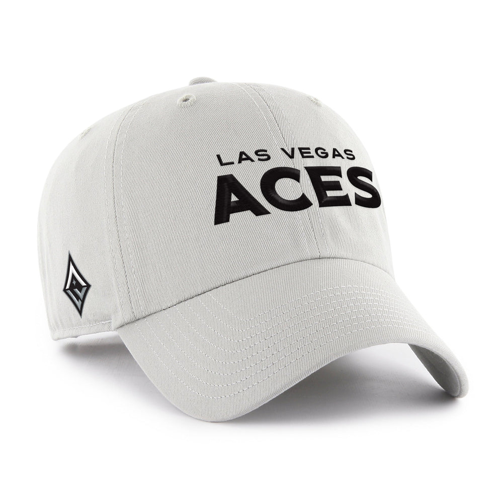 LAS VEGAS ACES BALLPARK SCRIPT SHOT '47 CLEAN UP GRAY