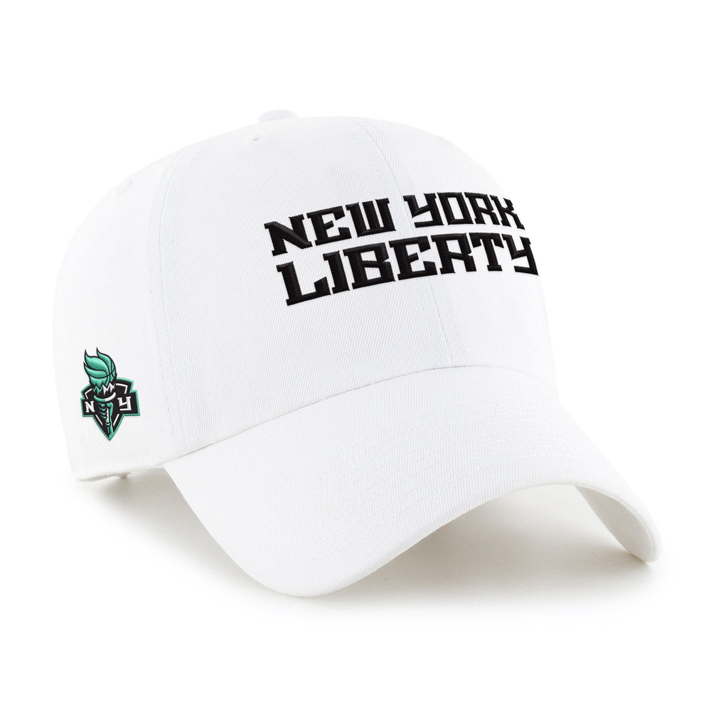 NEW YORK LIBERTY BALLPARK SCRIPT SHOT '47 CLEAN UP WHITE