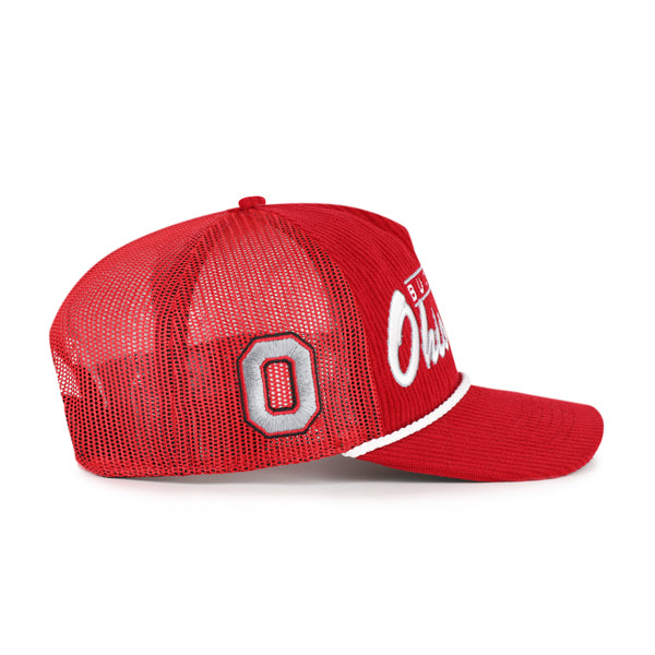 OHIO STATE BUCKEYES DOUBLE HEADER MESH '47 HITCH RF RELAXED FIT RED
