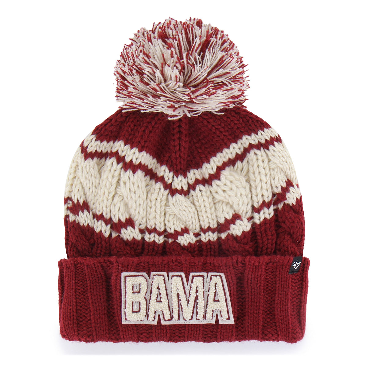 ALABAMA CRIMSON TIDE EMMA '47 CUFF KNIT WOMENS RAZOR RED