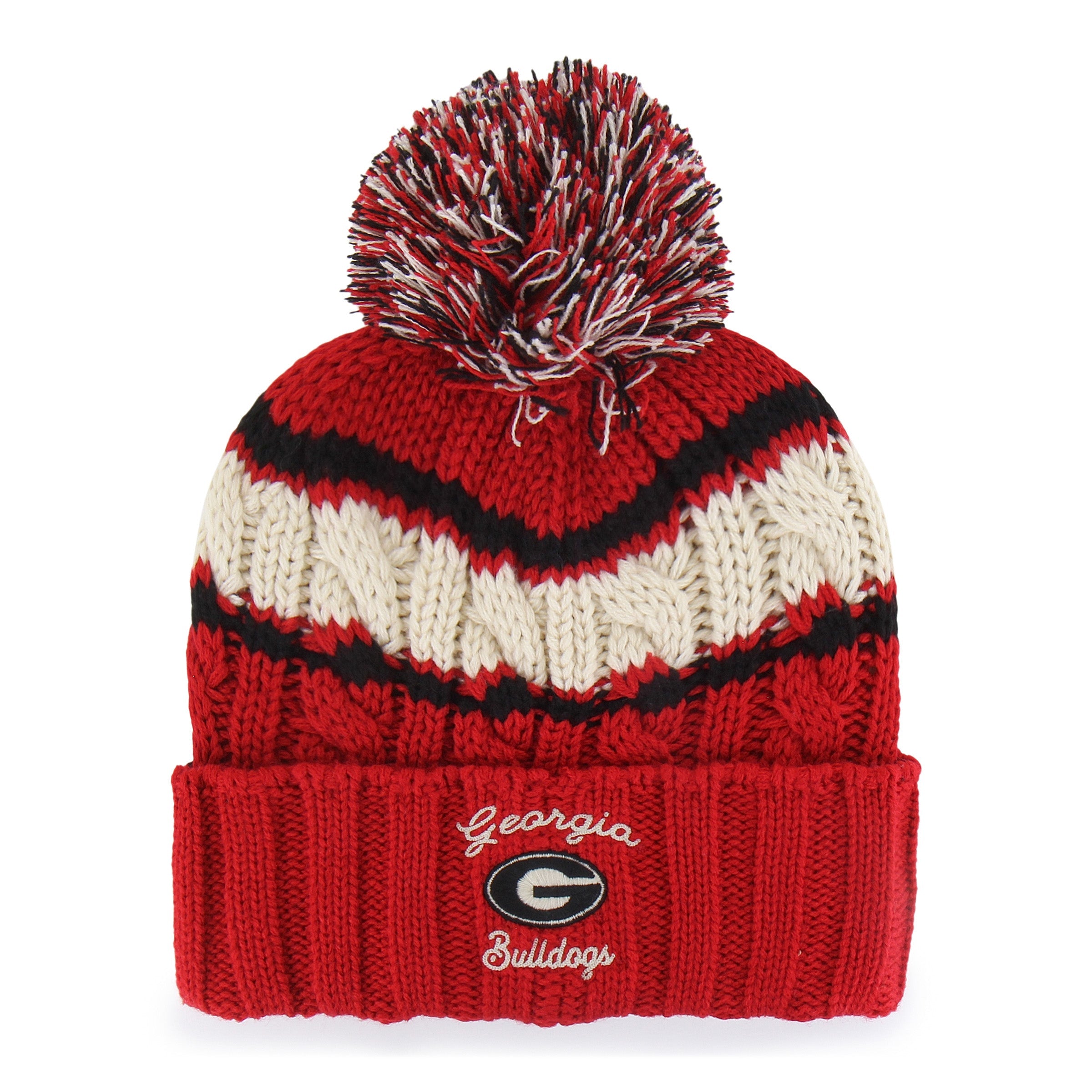 GEORGIA BULLDOGS EMMA '47 CUFF KNIT WOMENS RED