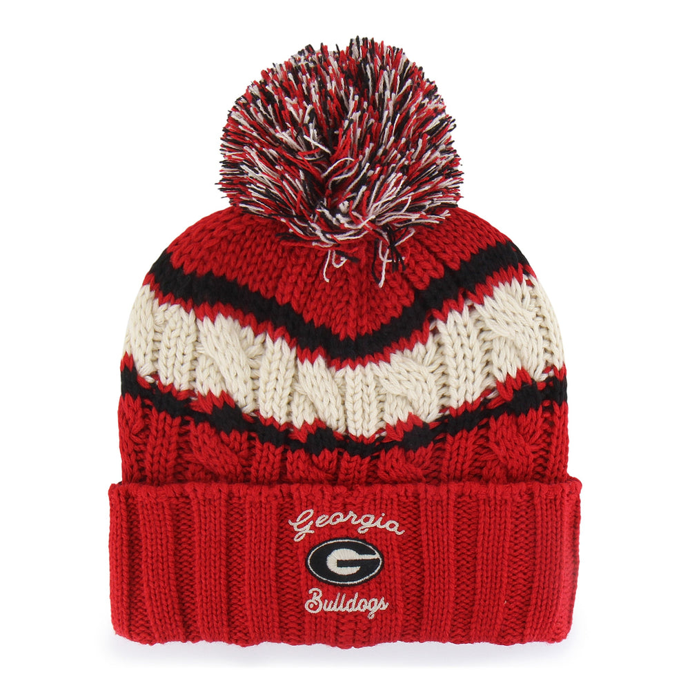 GEORGIA BULLDOGS EMMA '47 CUFF KNIT WOMENS RED