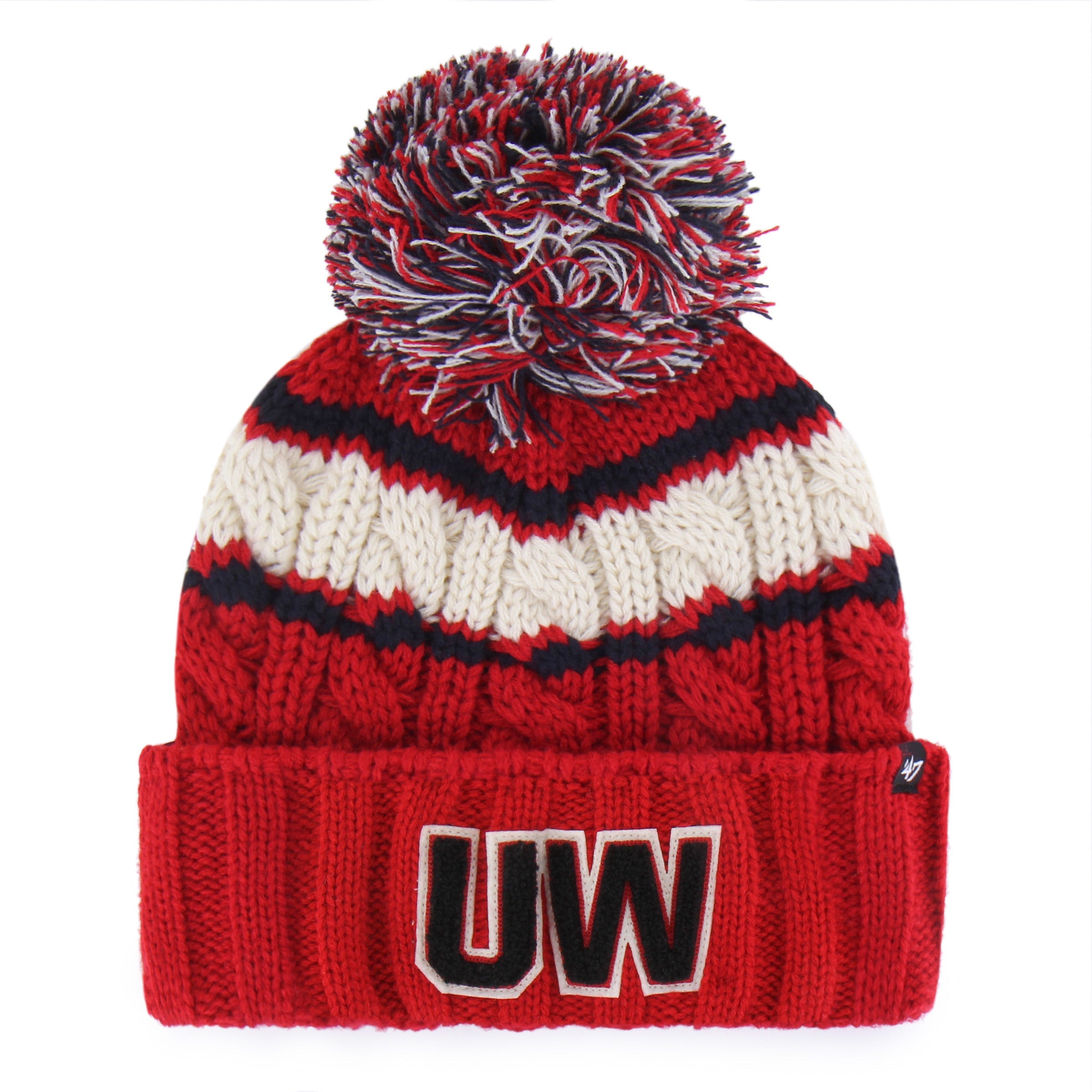 WISCONSIN BADGERS EMMA '47 CUFF KNIT WOMENS RED