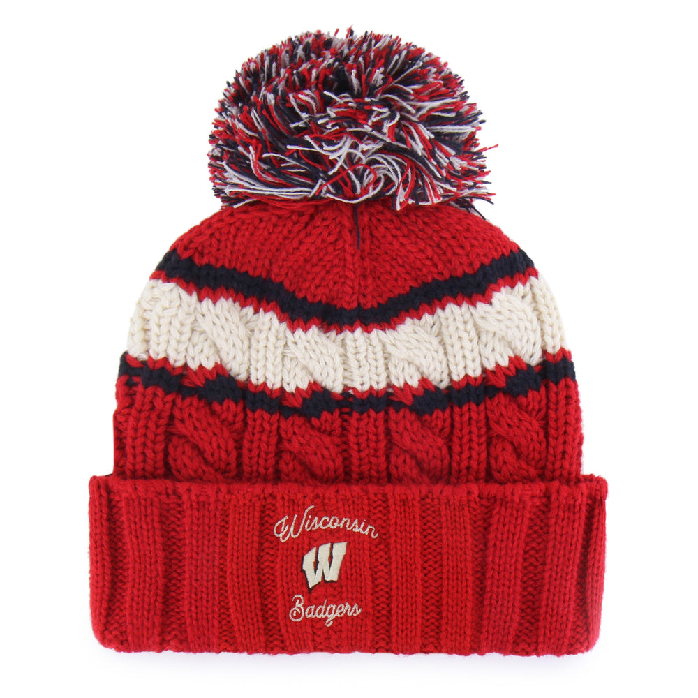 WISCONSIN BADGERS EMMA '47 CUFF KNIT WOMENS RED