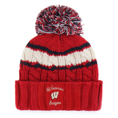 WISCONSIN BADGERS EMMA '47 CUFF KNIT WOMENS RED
