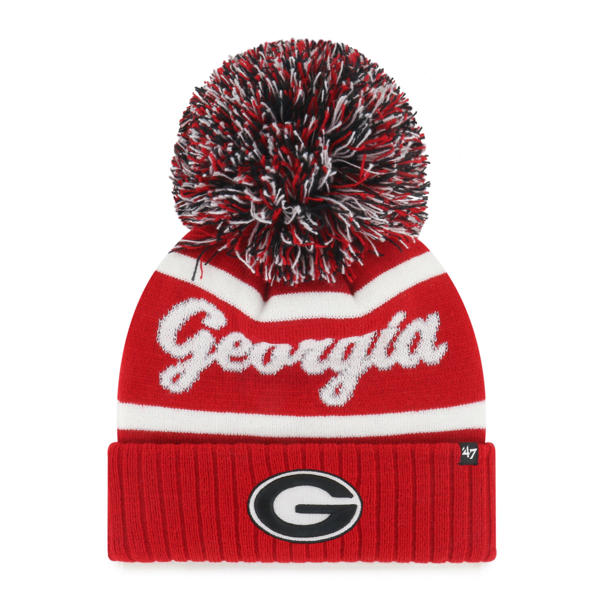 GEORGIA BULLDOGS SPIRITED '47 CUFF KNIT WOMENS RED